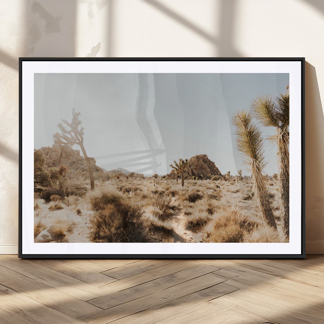 62783269-MGV-CV-36X24-Joshua Tree Wall Art – Desert Landscape Photography Canvas Print, Southwest Nature Artwork Rustic Home Decor for Living Room,