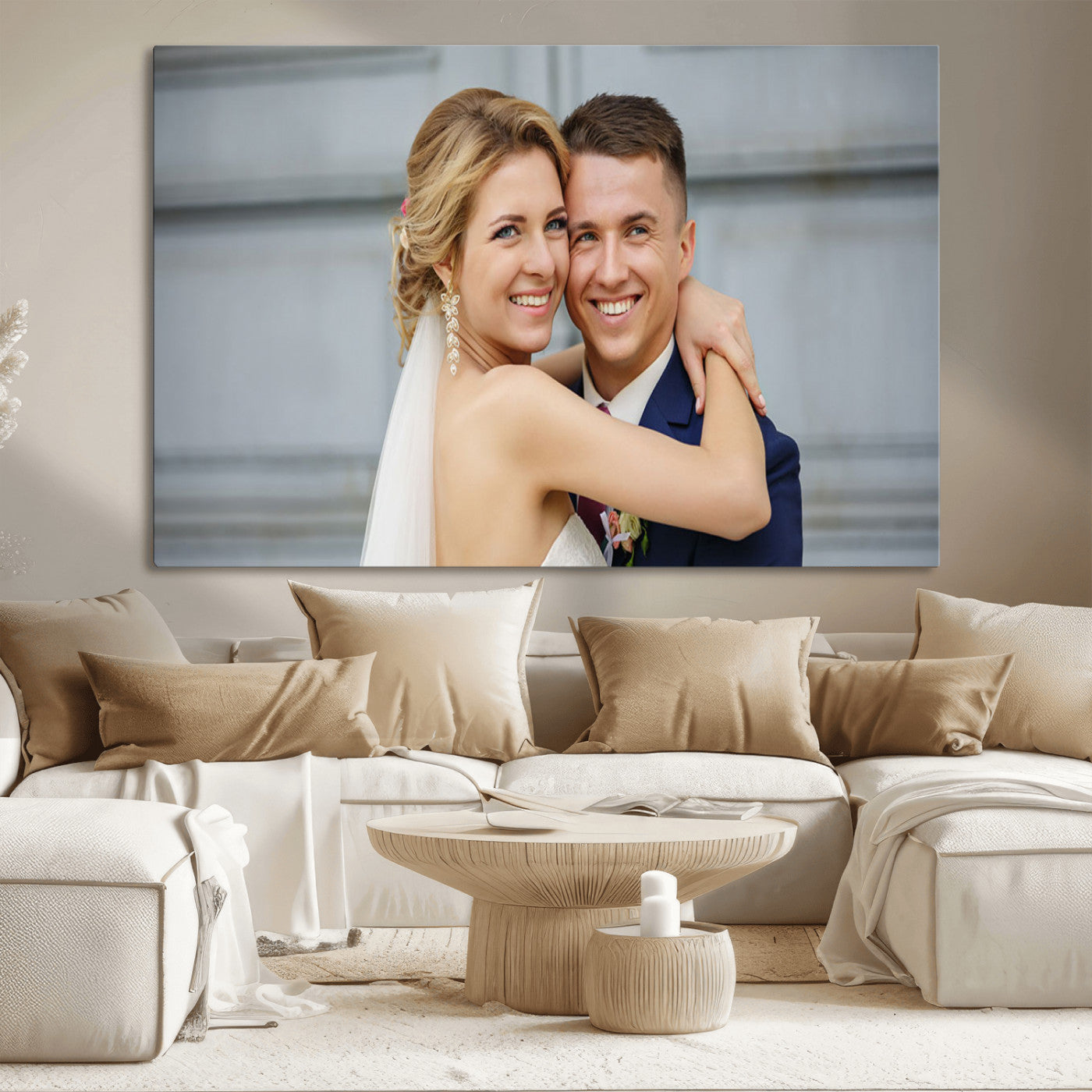 CSTM6030-MGV-CV-36X24-Custom Canvas Wall Art – Personalized Photo Print for Wedding, Anniversary or Gift, Ready to Hang Canvas for Home Decor