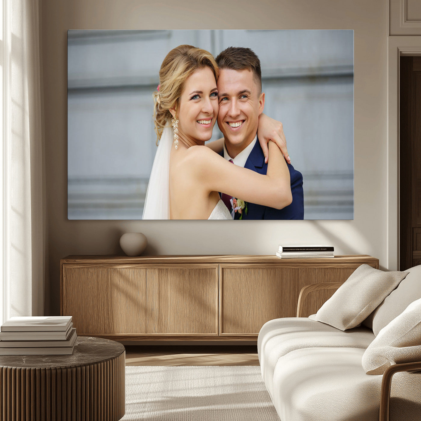 CSTM6030-MGV-CV-36X24-Custom Canvas Wall Art – Personalized Photo Print for Wedding, Anniversary or Gift, Ready to Hang Canvas for Home Decor