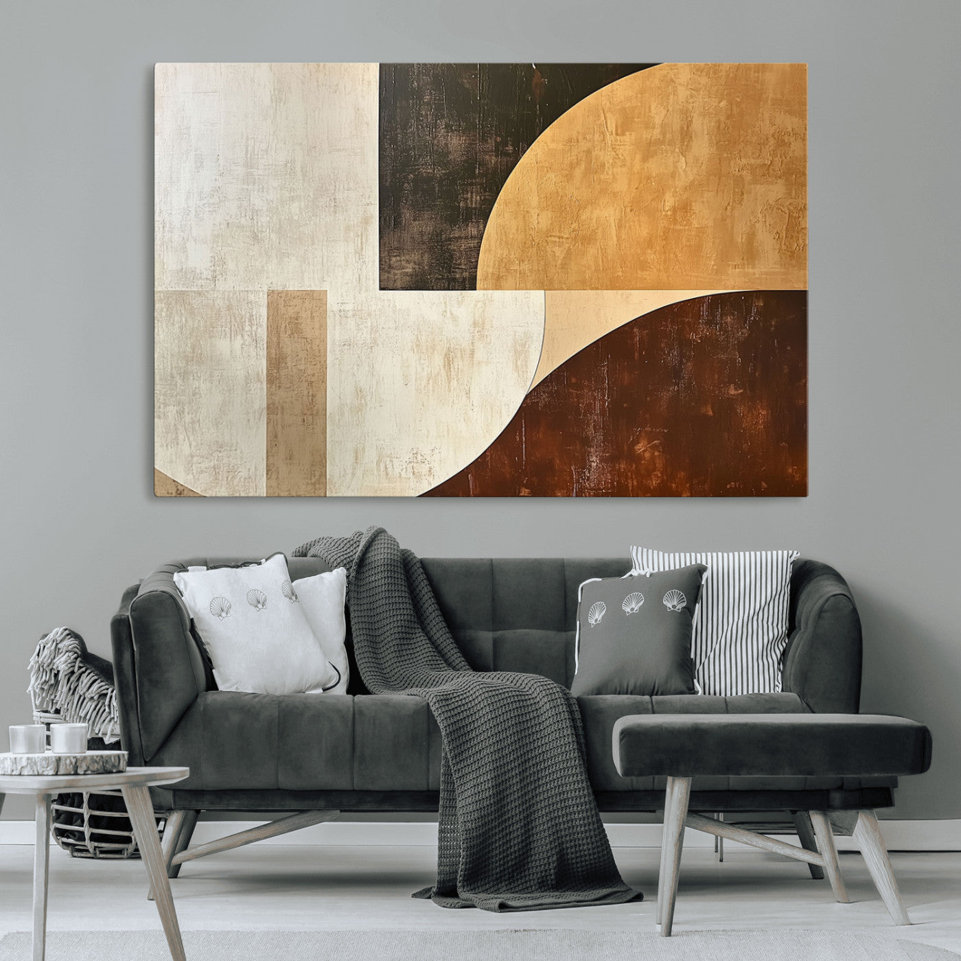 15030-MGV-CV-36X24-Wabi Sabi Wall Art Canvas Print, Framed Modern Abstract Art Picture Print, Minimalist Zen Perfect Minimalist Modern Decor Artwork
