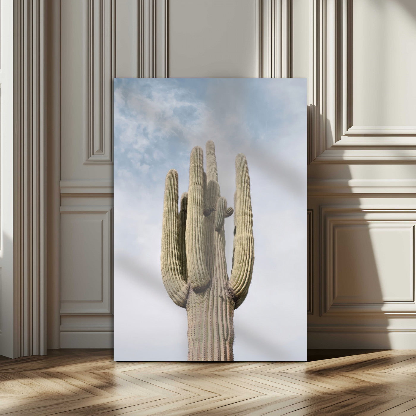 61603772-MGV-CV-24X36-Desert Wall Art – Tall Cactus Canvas Print, Southwestern Nature Photography Decor for Bedroom, Living Room, Office, Boho Home,