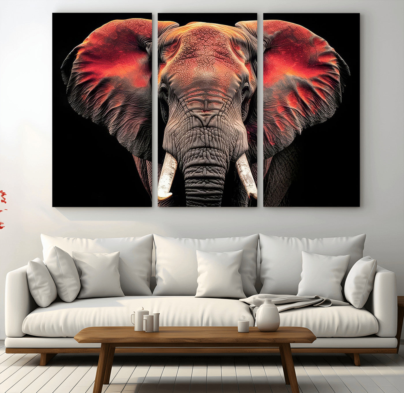 54719-MGV-CV-36X24-Elephant Wall Art – Majestic African Elephant Canvas Print, Wildlife Safari Animal Decor for Living Room, Bedroom, Office or Man