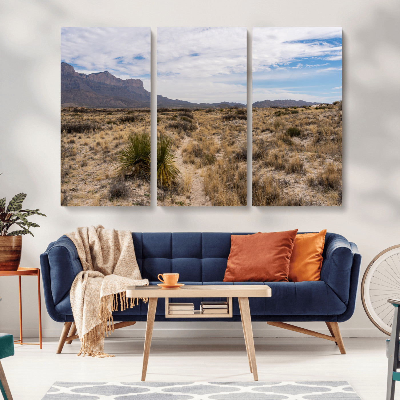 21606563-MGV-CV-36X24-Desert Mountain Wall Art – Southwest Landscape Photography Canvas Print, Rustic Nature Artwork Scenic Western Decor for Living