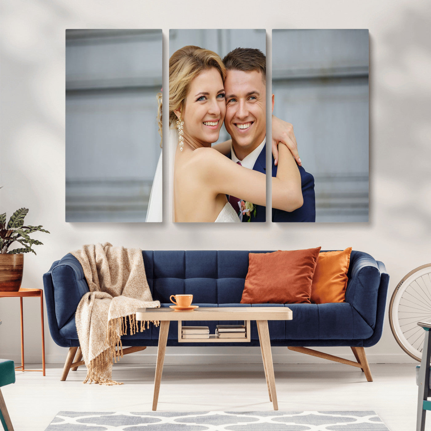 CSTM6030-MGV-CV-36X24-Custom Canvas Wall Art – Personalized Photo Print for Wedding, Anniversary or Gift, Ready to Hang Canvas for Home Decor