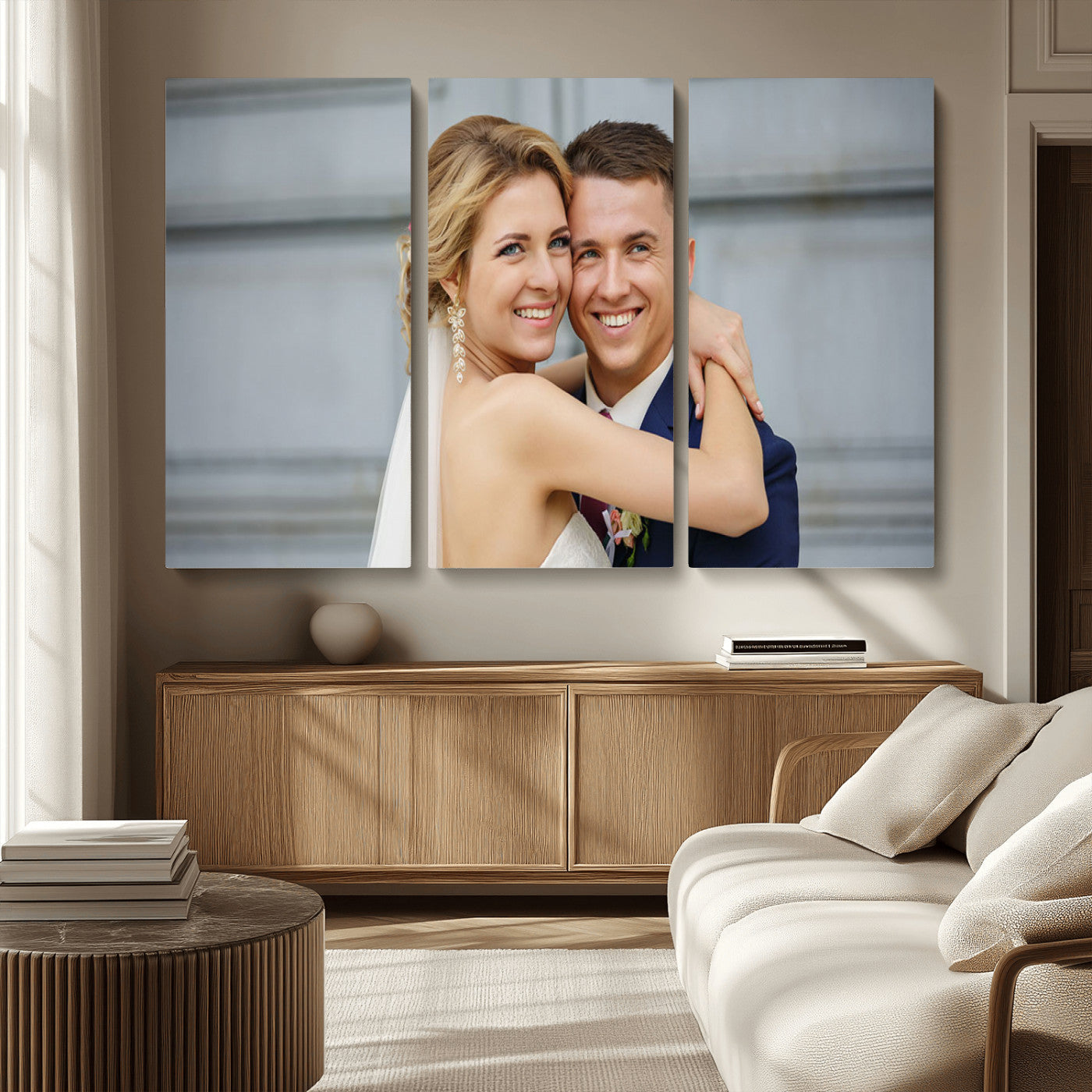 CSTM6030-MGV-CV-36X24-Custom Canvas Wall Art – Personalized Photo Print for Wedding, Anniversary or Gift, Ready to Hang Canvas for Home Decor