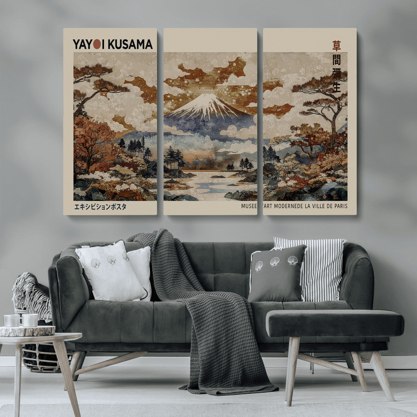 11778299-MGV-CV-36X24-Japanese Landscape Wall Art – Mount Fuji Canvas Print, Asian Inspired Nature Decor for Living Room, Bedroom, Office or Studio
