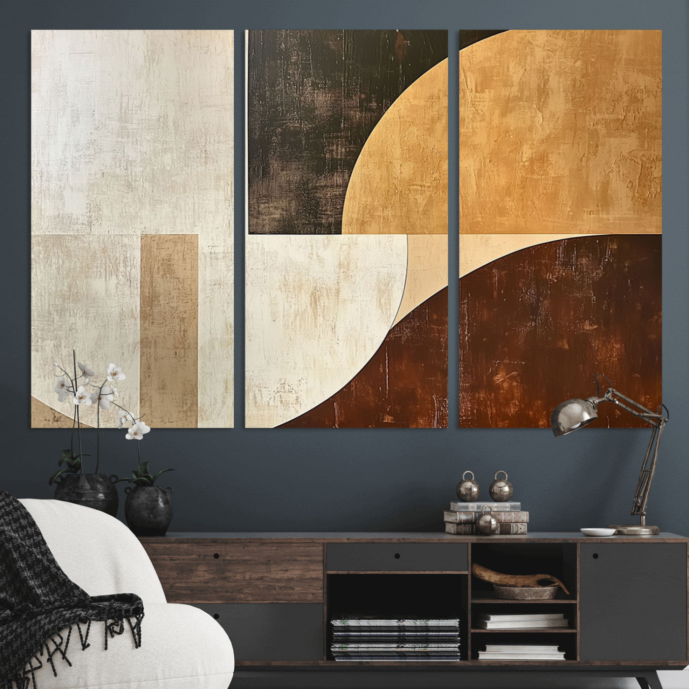 15030-MGV-CV-36X24-Wabi Sabi Wall Art Canvas Print, Framed Modern Abstract Art Picture Print, Minimalist Zen Perfect Minimalist Modern Decor Artwork