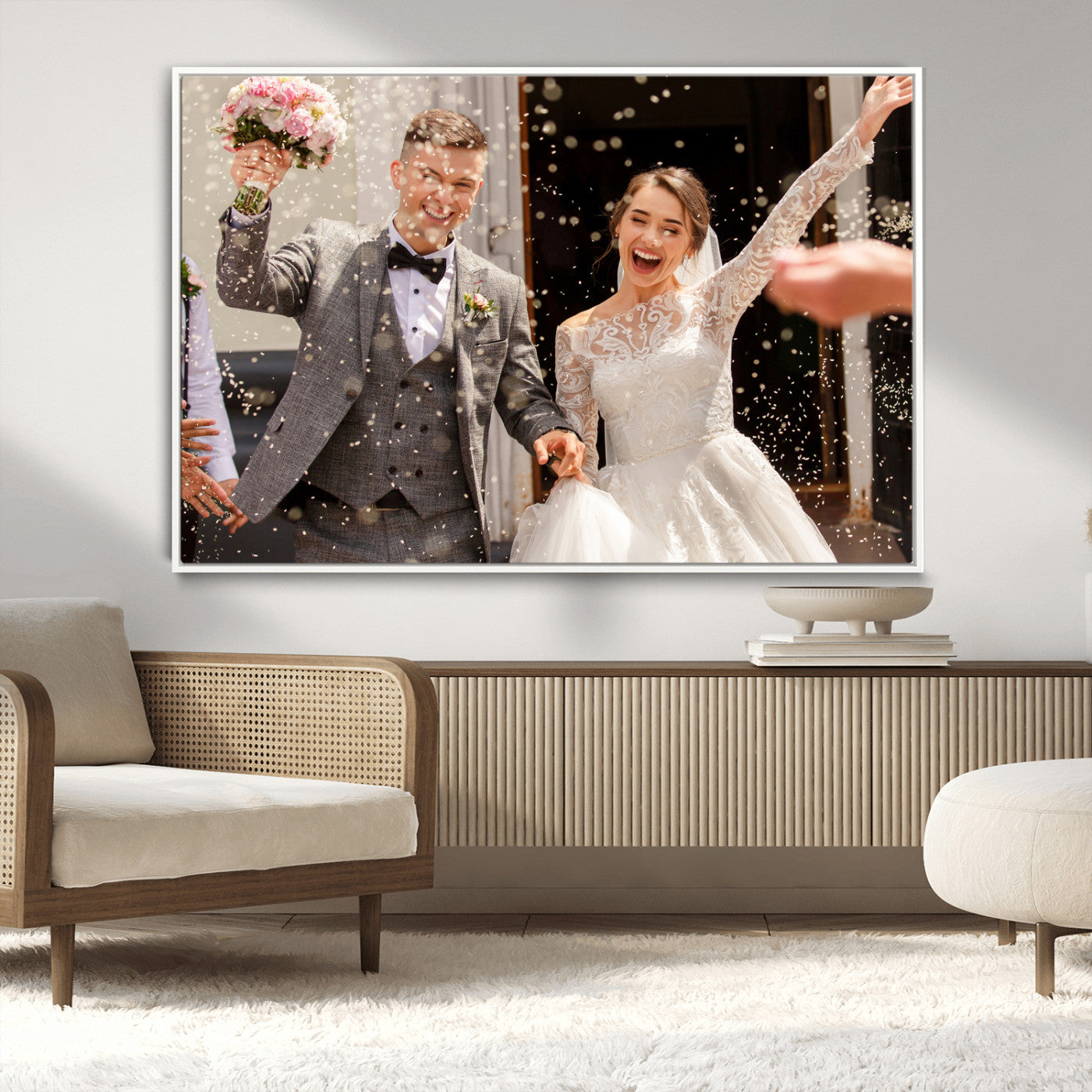 CSTM914-MGV-CV-36X24-Framed Create Your Canvas Print - Personalized Wall Art for Home Decor Wall Art Print, Create Your Own Photo Canvas Print