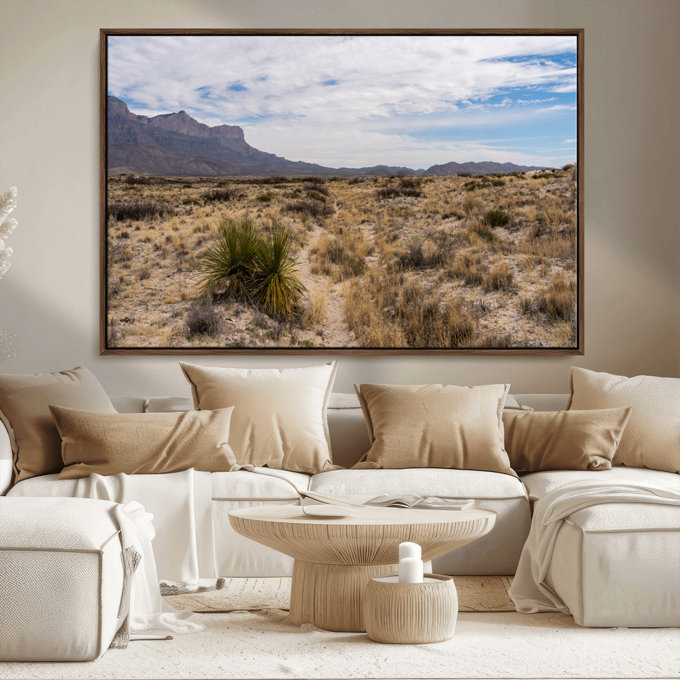 21606563-MGV-CV-36X24-Desert Mountain Wall Art – Southwest Landscape Photography Canvas Print, Rustic Nature Artwork Scenic Western Decor for Living
