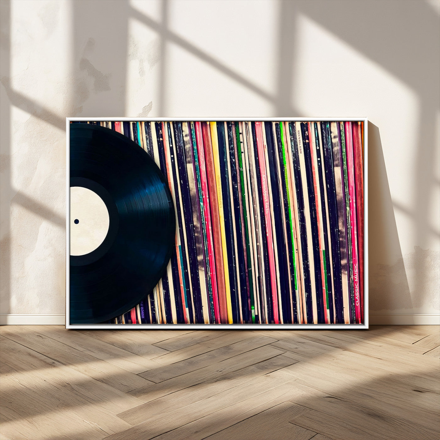 45029-MGV-FC-36X24_White-Misty Pine Forest Wall Art – Black and White Landscape Canvas Print, Foggy Trees Nature Photography, Modern Minimalist Decor for