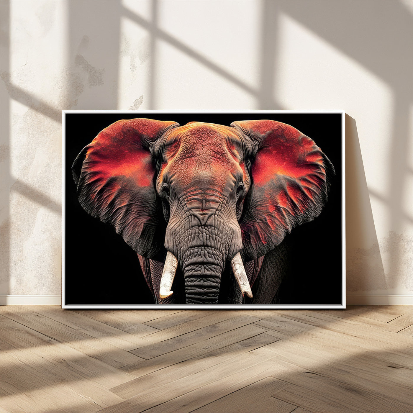 54719-MGV-CV-36X24-Elephant Wall Art – Majestic African Elephant Canvas Print, Wildlife Safari Animal Decor for Living Room, Bedroom, Office or Man