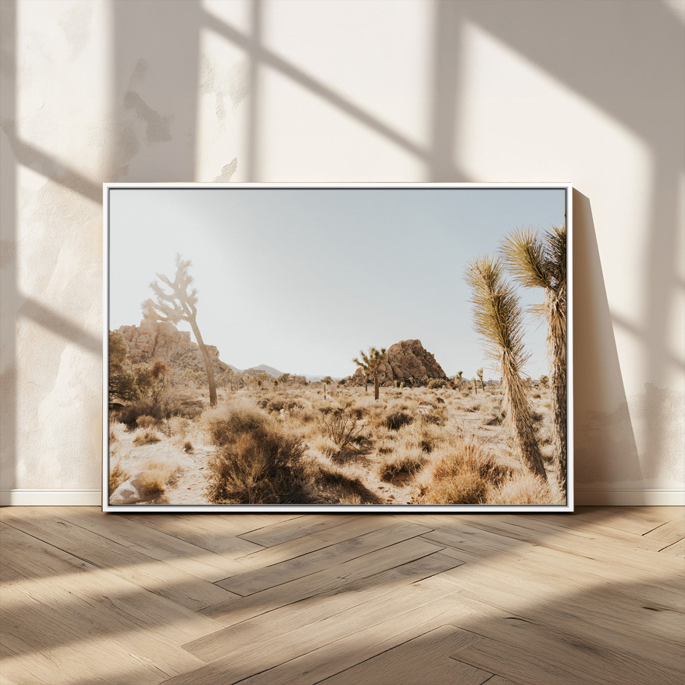 62783269-MGV-CV-36X24-Joshua Tree Wall Art – Desert Landscape Photography Canvas Print, Southwest Nature Artwork Rustic Home Decor for Living Room,