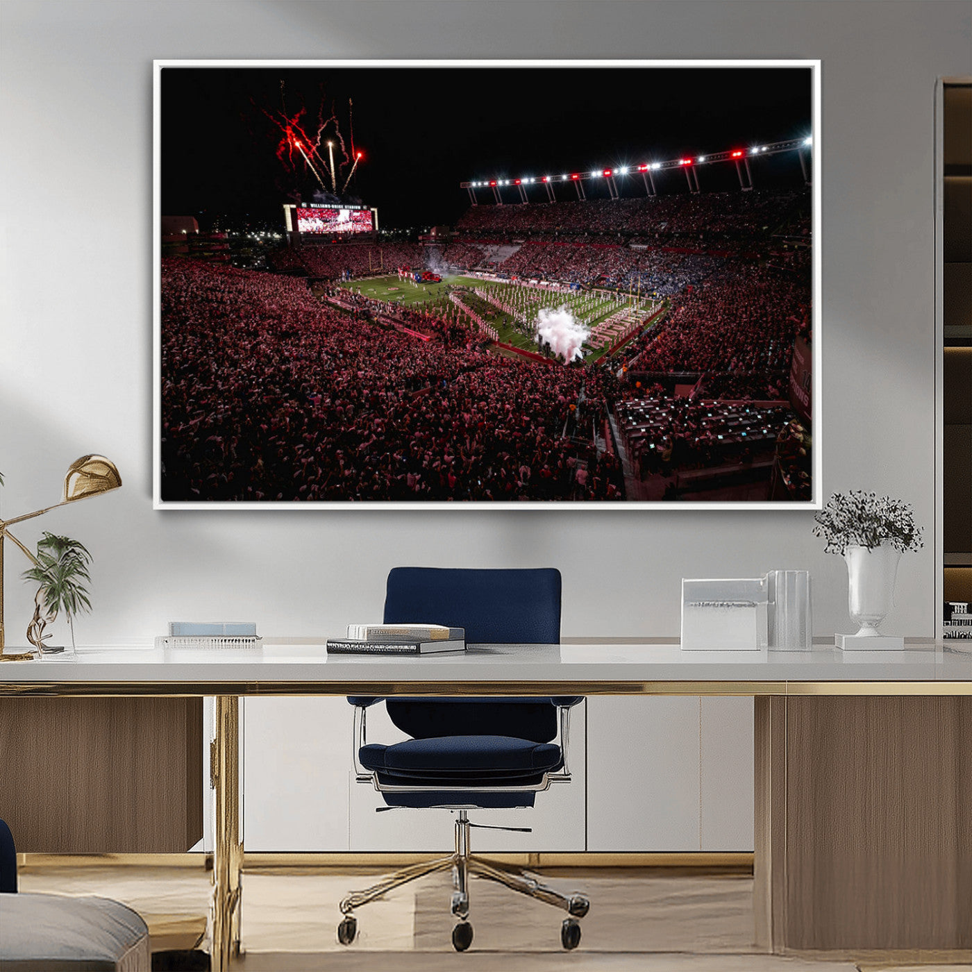60690191-MGV-CV-36X24-William Brice Stadium Wall Art – Baseball Artwork Print for Game Room, Basement, Dorm or Office Wall Decor