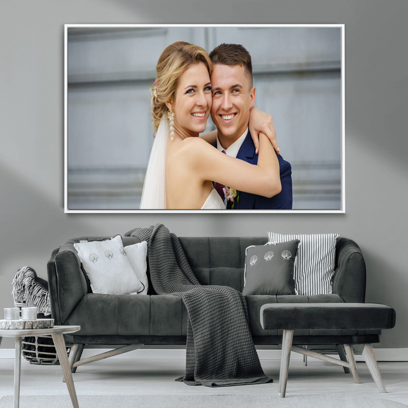 CSTM6030-MGV-CV-36X24-Custom Canvas Wall Art – Personalized Photo Print for Wedding, Anniversary or Gift, Ready to Hang Canvas for Home Decor