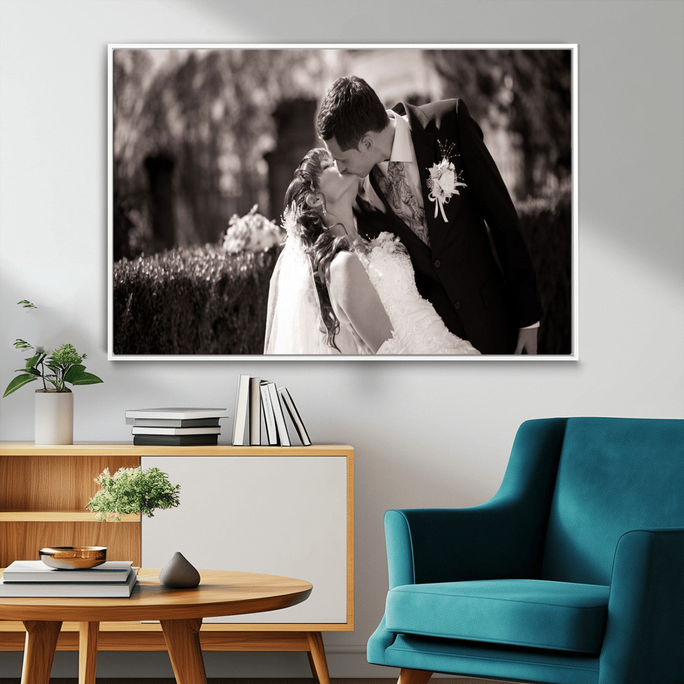 CSTM6030-MGV-CV-36X24-Custom Wedding Photo Print - Custom Wall Art Picture Print, Create Your Own Photo Canvas Print