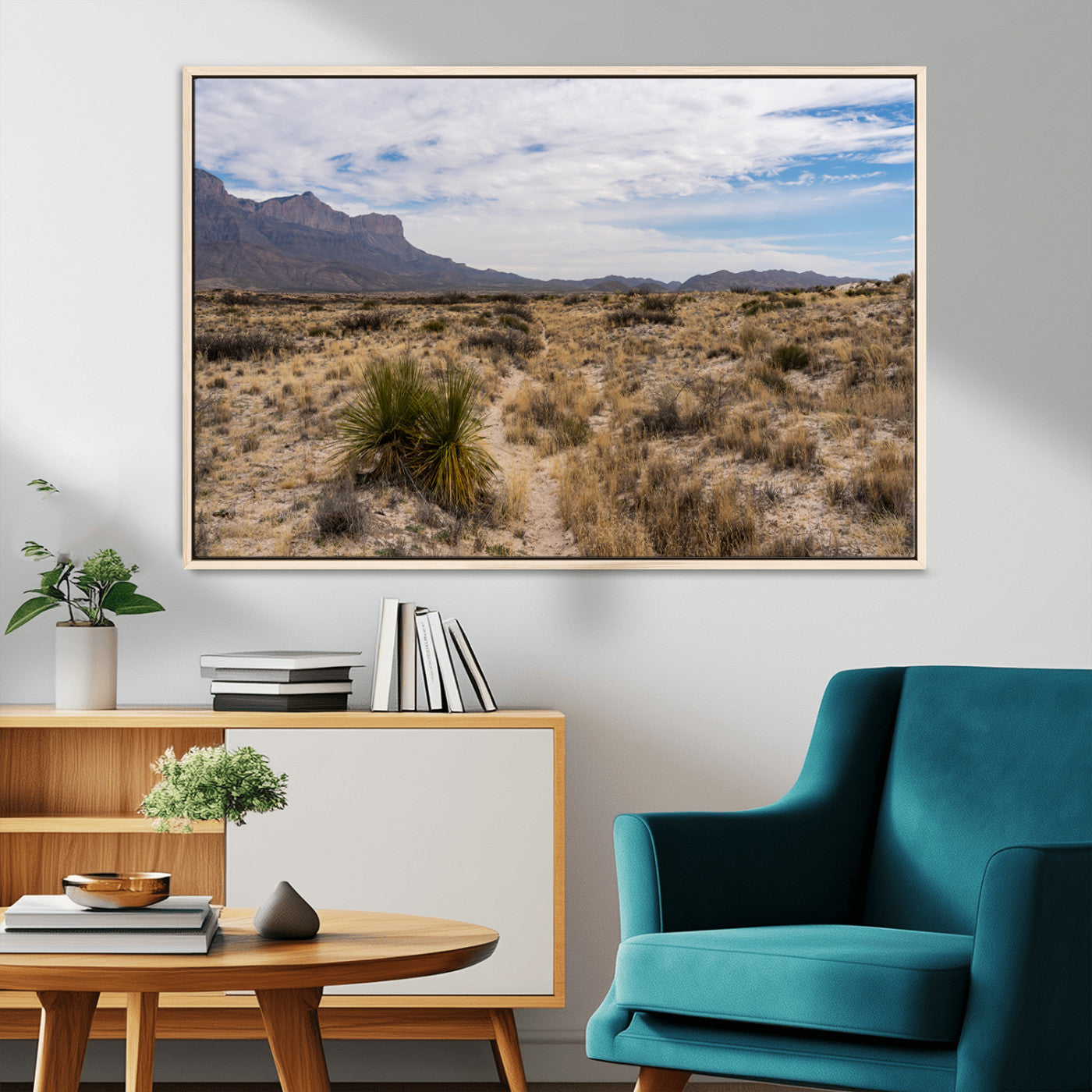 21606563-MGV-CV-36X24-Desert Mountain Wall Art – Southwest Landscape Photography Canvas Print, Rustic Nature Artwork Scenic Western Decor for Living