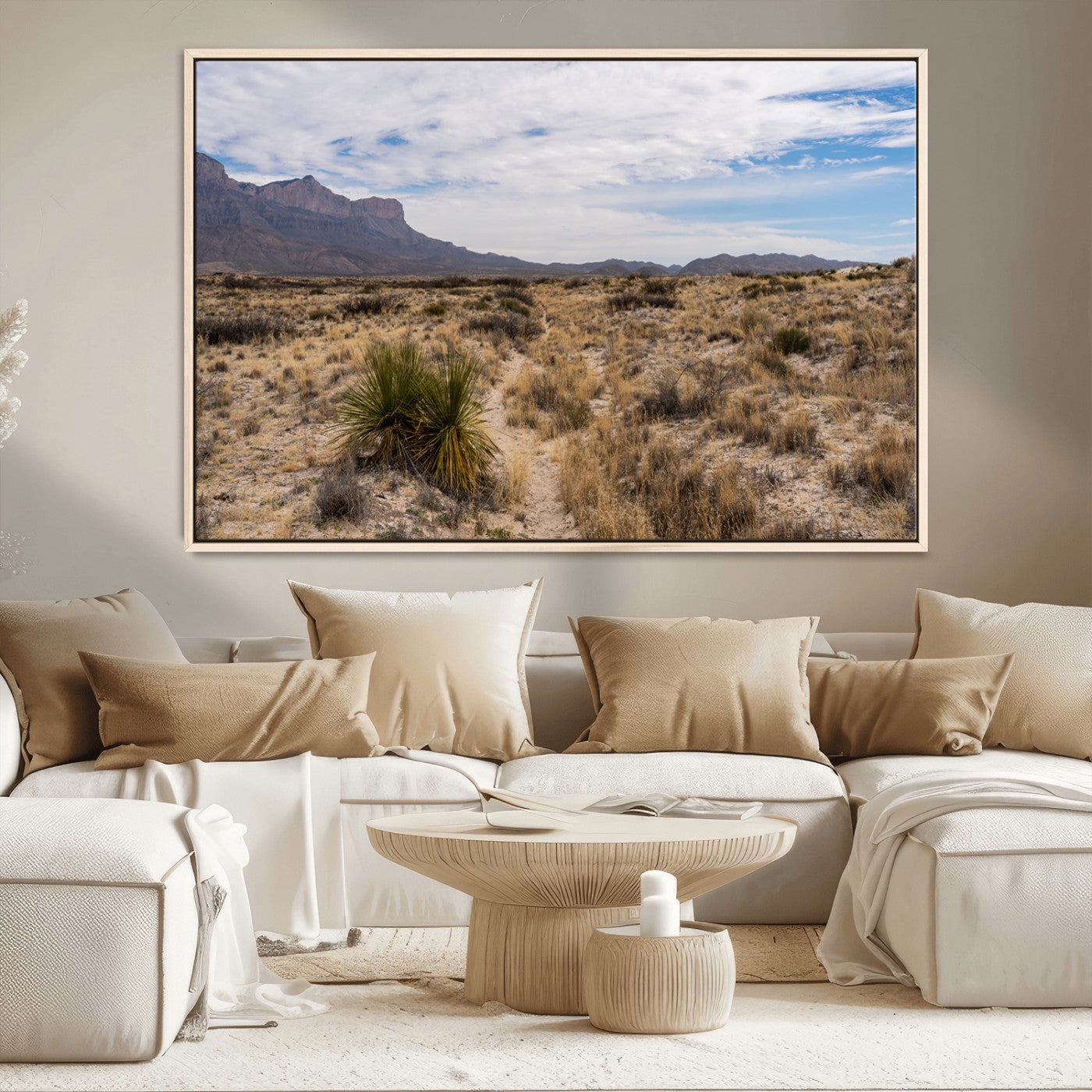 21606563-MGV-CV-36X24-Desert Mountain Wall Art – Southwest Landscape Photography Canvas Print, Rustic Nature Artwork Scenic Western Decor for Living