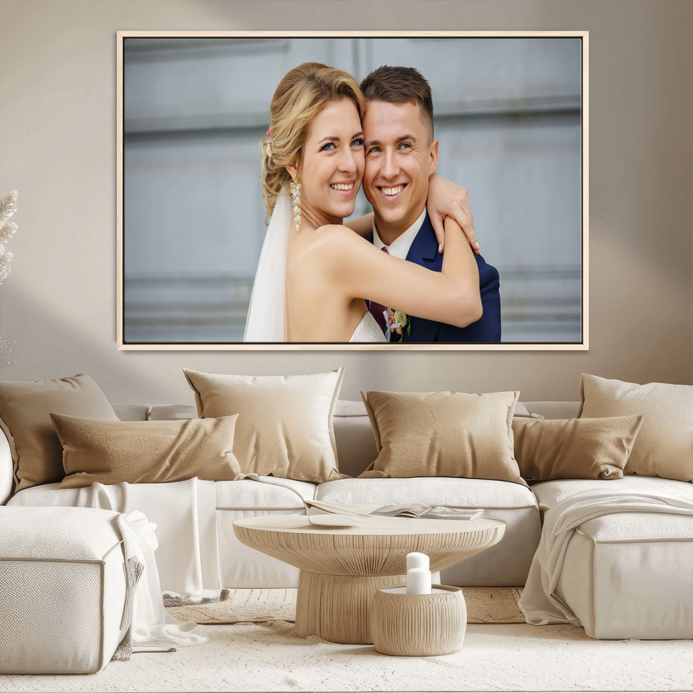 CSTM6030-MGV-CV-36X24-Custom Canvas Wall Art – Personalized Photo Print for Wedding, Anniversary or Gift, Ready to Hang Canvas for Home Decor