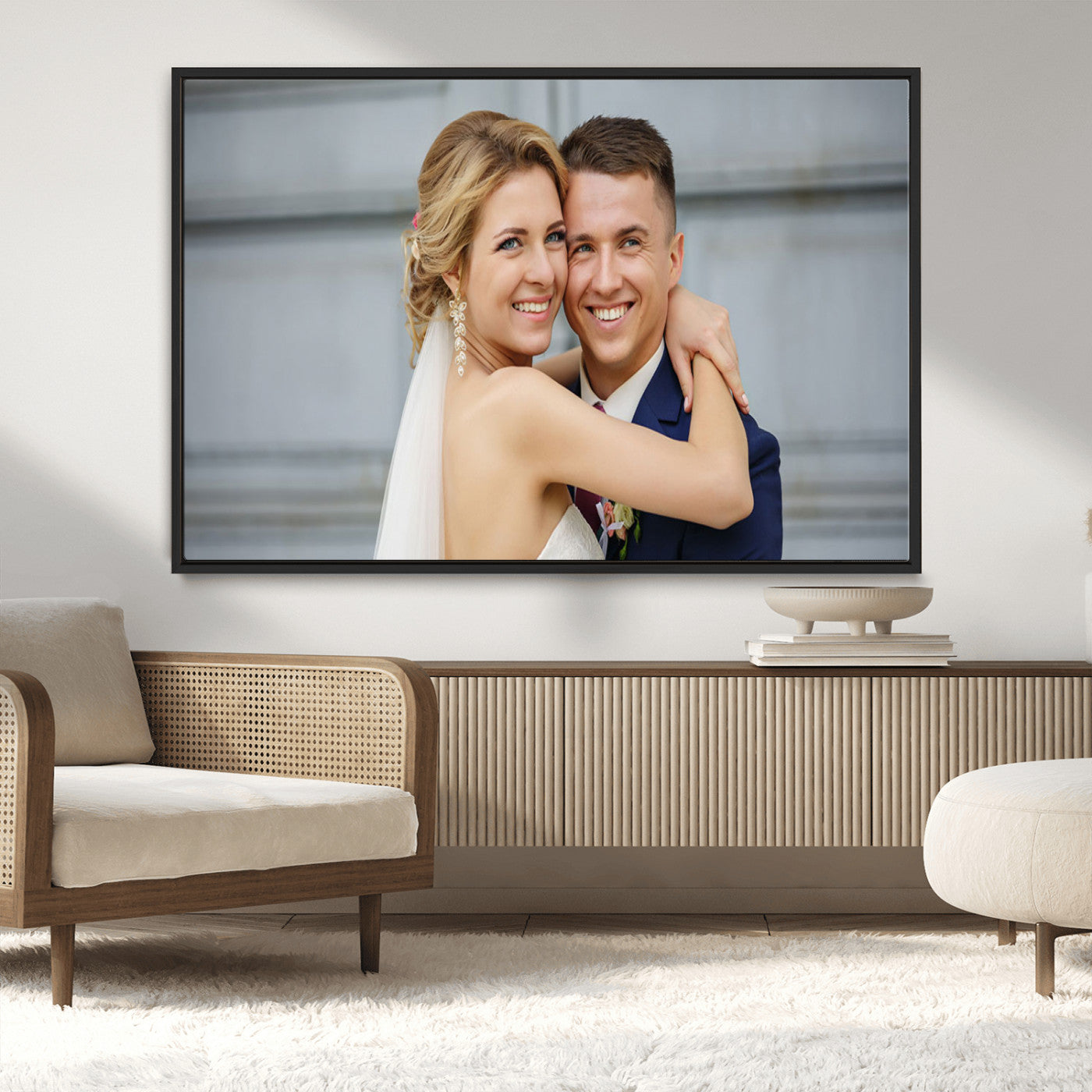 CSTM6030-MGV-CV-36X24-Custom Canvas Wall Art – Personalized Photo Print for Wedding, Anniversary or Gift, Ready to Hang Canvas for Home Decor