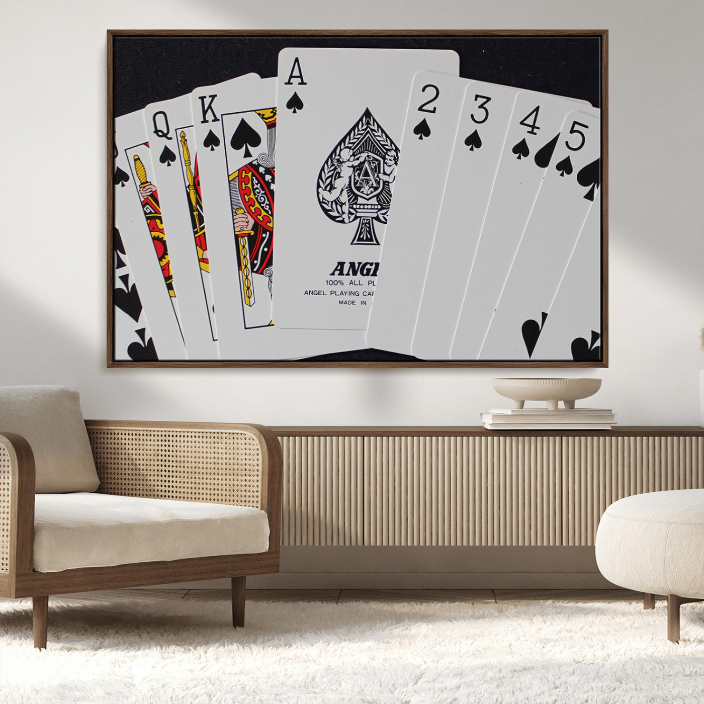 56787-MGV-CV-36X24-Playing Cards – Classic Poker Deck with Spades, Standard Size Durable Casino Quality Card Set for Magic Tricks, Blackjack, Bridge,
