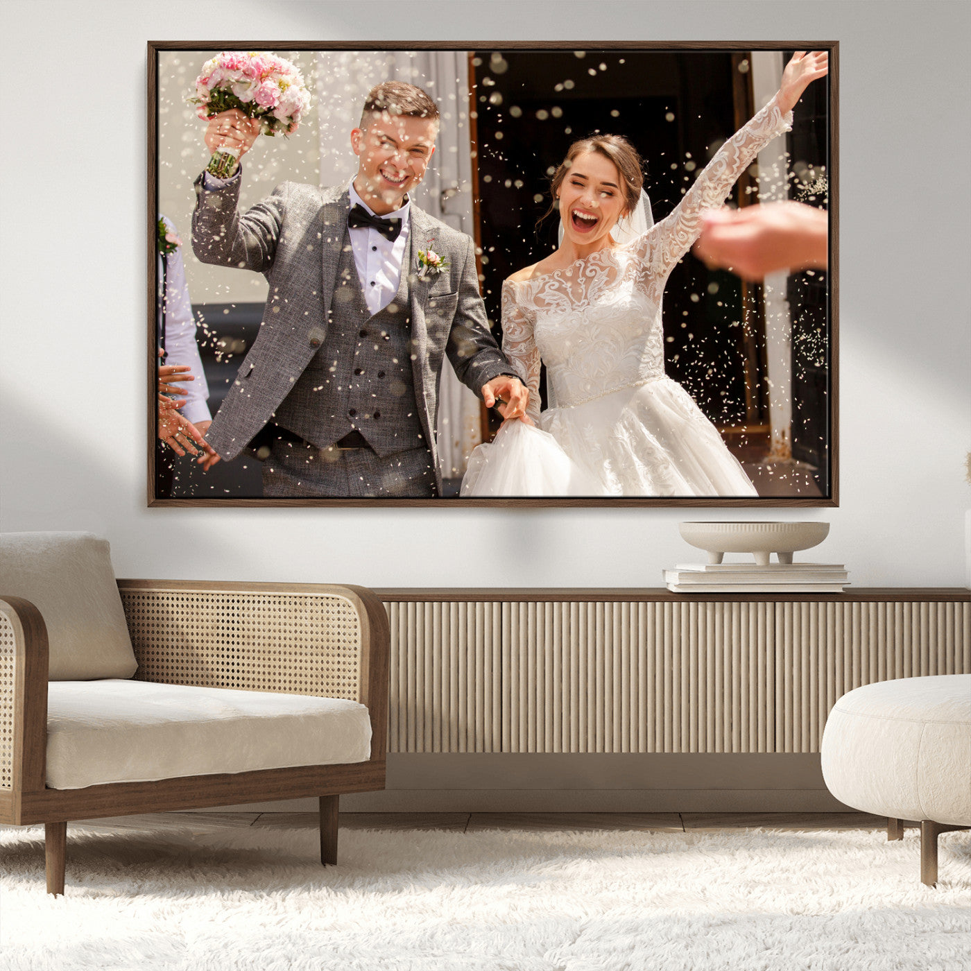 CSTM914-MGV-CV-36X24-Framed Create Your Canvas Print - Personalized Wall Art for Home Decor Wall Art Print, Create Your Own Photo Canvas Print