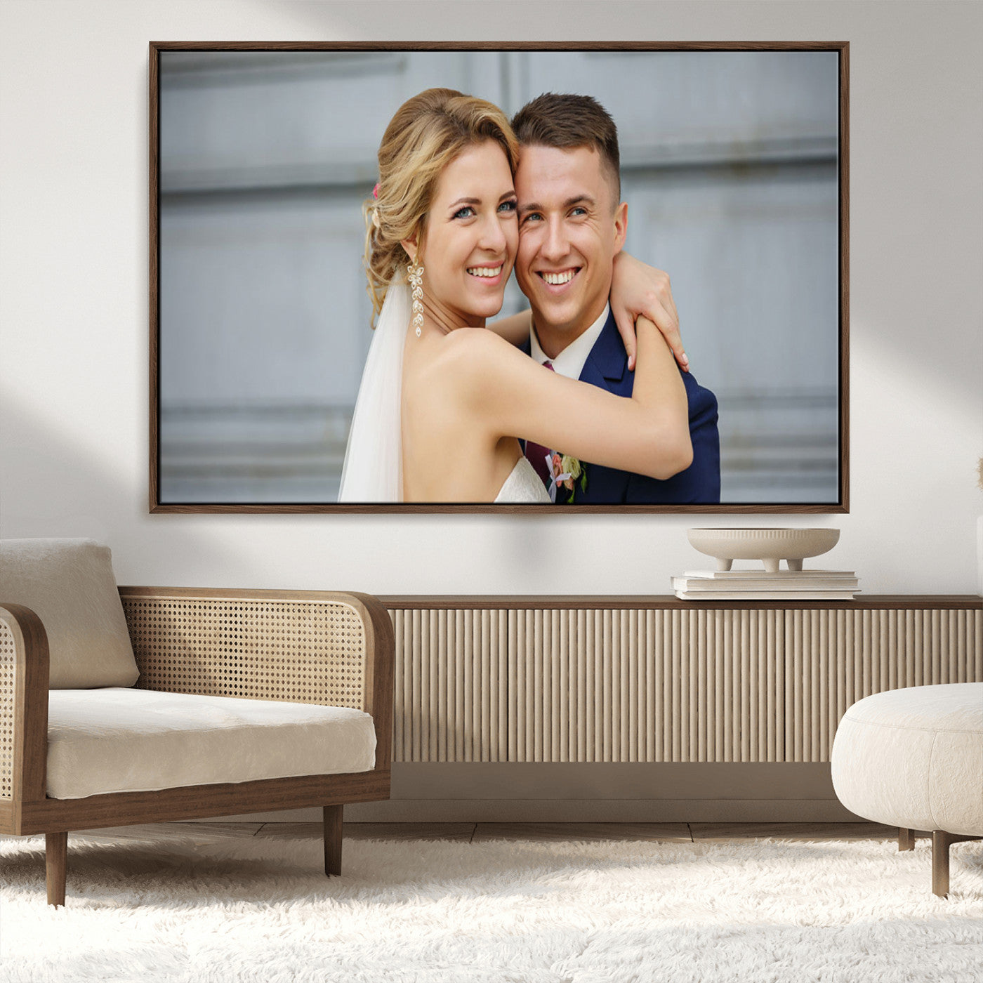 CSTM6030-MGV-CV-36X24-Custom Canvas Wall Art – Personalized Photo Print for Wedding, Anniversary or Gift, Ready to Hang Canvas for Home Decor