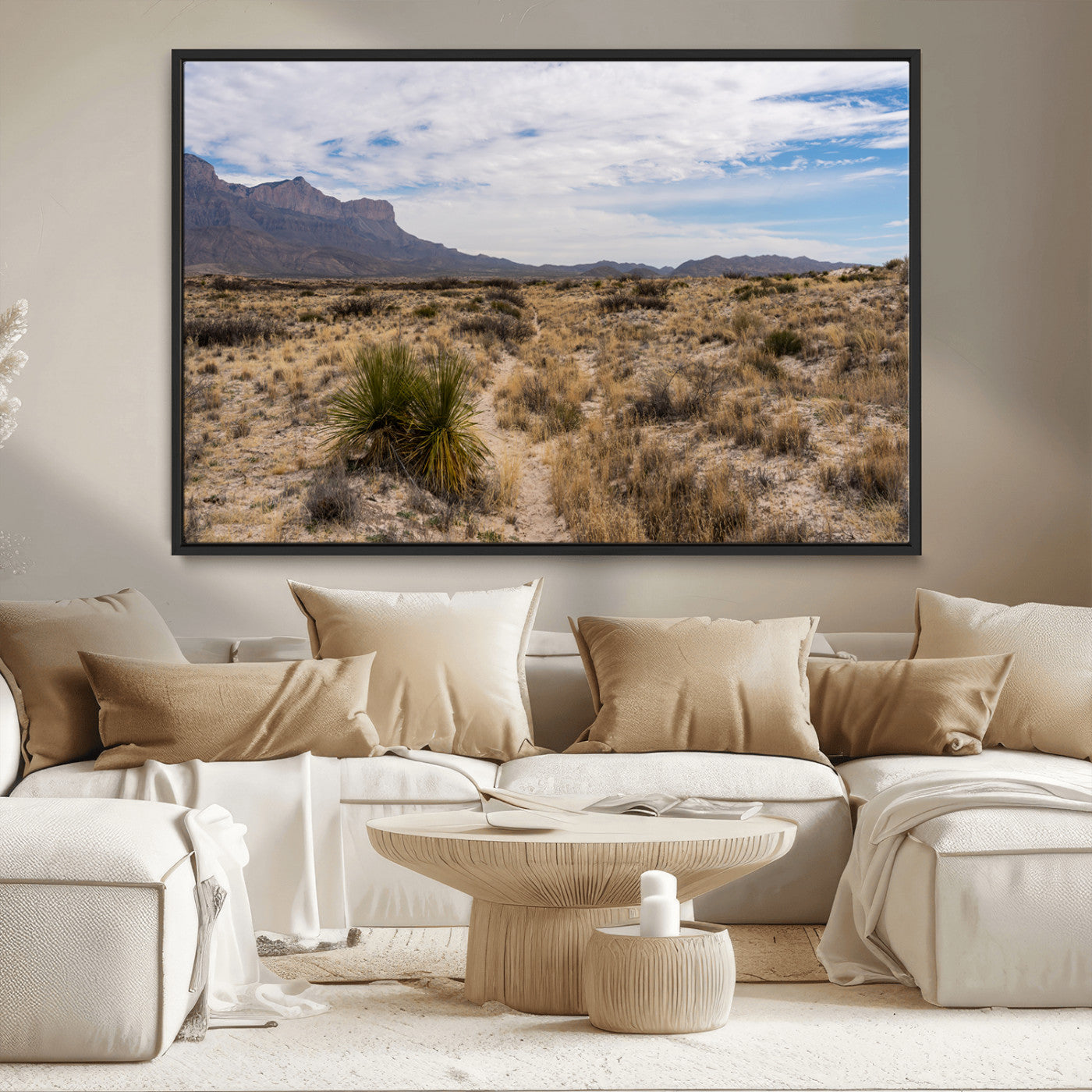 21606563-MGV-CV-36X24-Desert Mountain Wall Art – Southwest Landscape Photography Canvas Print, Rustic Nature Artwork Scenic Western Decor for Living