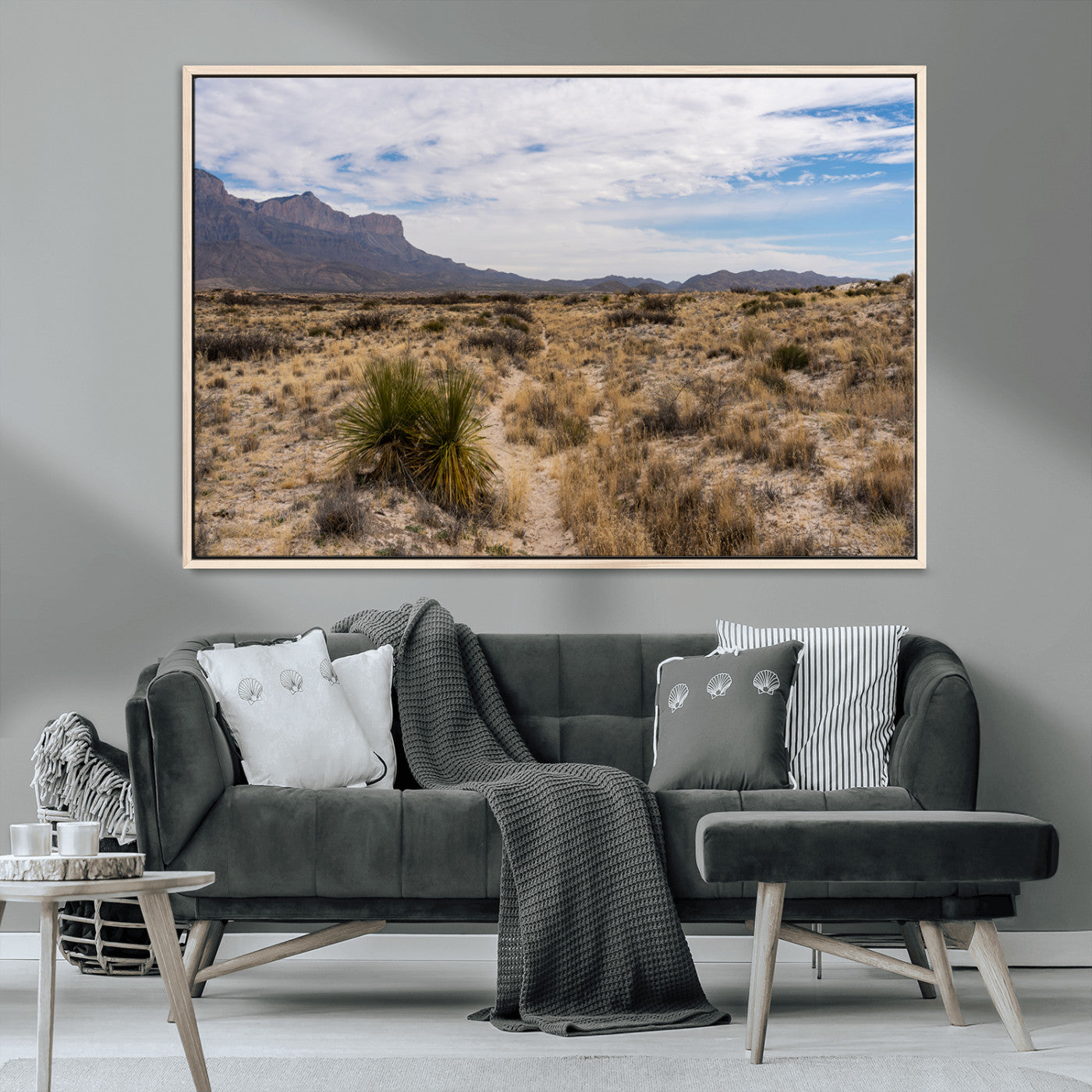 21606563-MGV-CV-36X24-Desert Mountain Wall Art – Southwest Landscape Photography Canvas Print, Rustic Nature Artwork Scenic Western Decor for Living