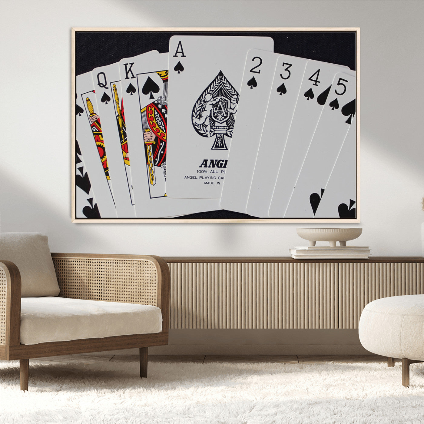 56787-MGV-CV-36X24-Playing Cards – Classic Poker Deck with Spades, Standard Size Durable Casino Quality Card Set for Magic Tricks, Blackjack, Bridge,