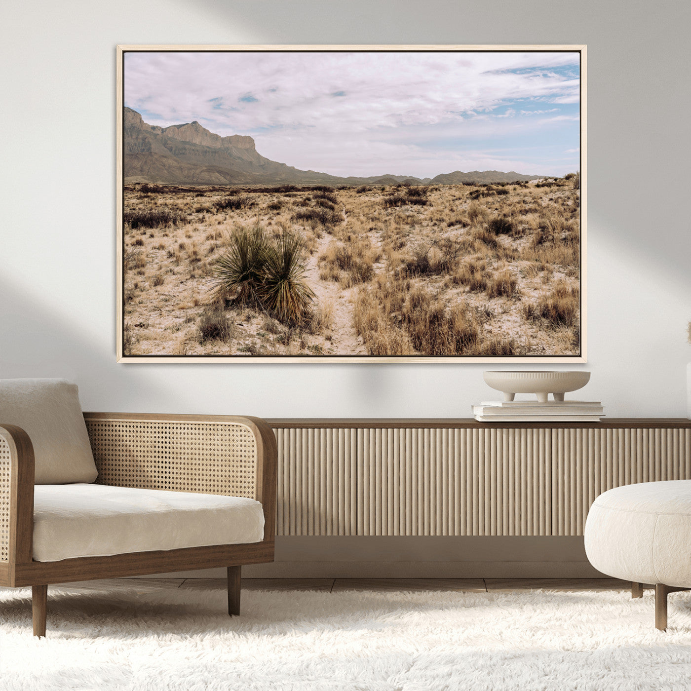 20681831-MGV-FC-36X24_Natural-Desert Landscape Wall Art – Southwestern Mountain Canvas Print, Rustic Western Nature Photography Decor for Living Room, Office,