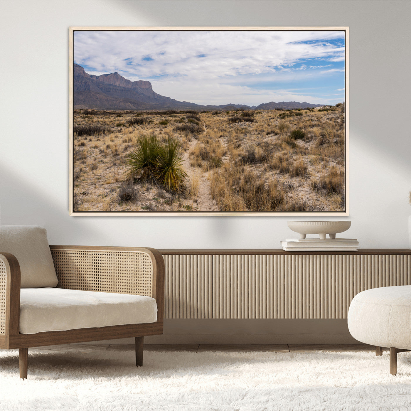 21606563-MGV-CV-36X24-Desert Mountain Wall Art – Southwest Landscape Photography Canvas Print, Rustic Nature Artwork Scenic Western Decor for Living