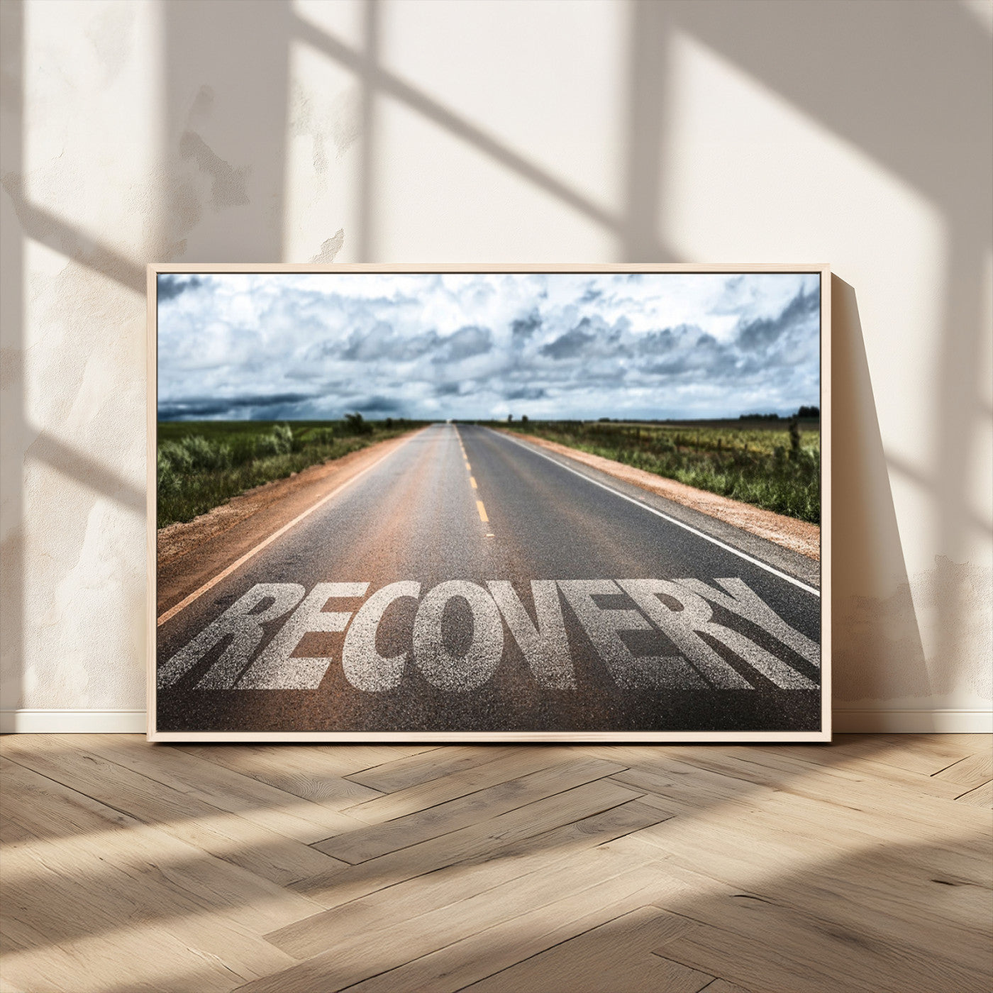 50743-MGV-CV-36X24-Healing Road Wall Art – Motivational Highway Canvas Print, Inspirational Journey Decor for Office, Gym or Living Room