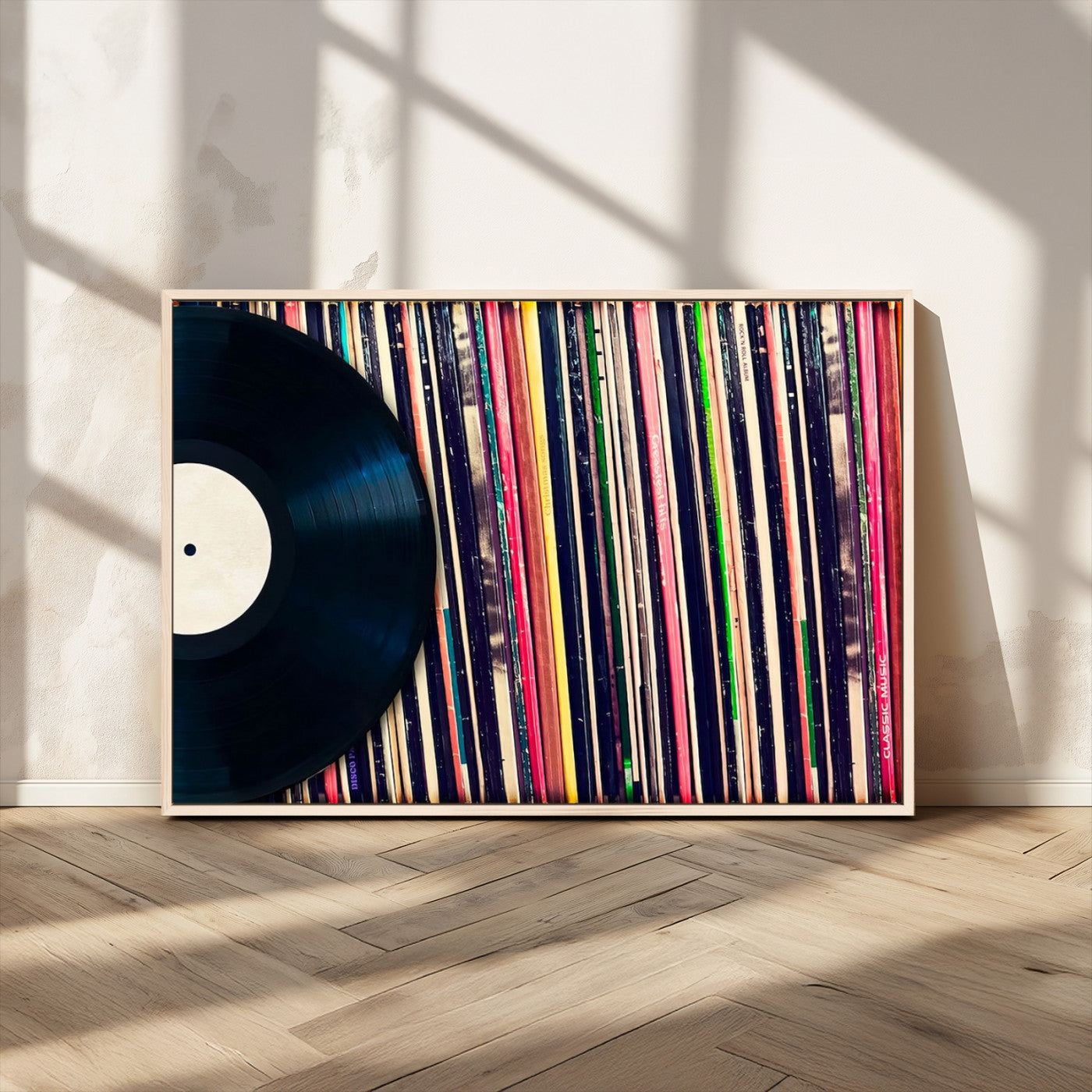 45029-MGV-CV-36X24-Misty Pine Forest Wall Art – Black and White Landscape Canvas Print, Foggy Trees Nature Photography, Modern Minimalist Decor for