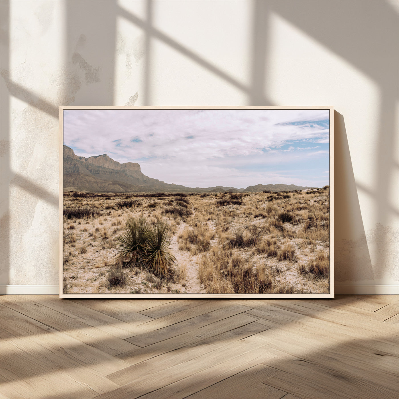 20681831-MGV-CV-36X24-Desert Landscape Wall Art – Southwestern Mountain Canvas Print, Rustic Western Nature Photography Decor for Living Room, Office,