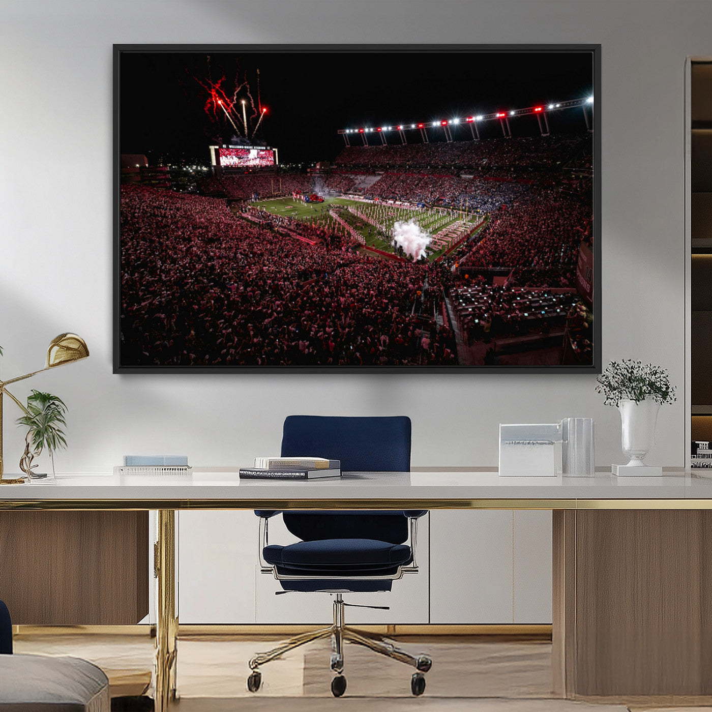 60690191-MGV-CV-36X24-William Brice Stadium Wall Art – Baseball Artwork Print for Game Room, Basement, Dorm or Office Wall Decor
