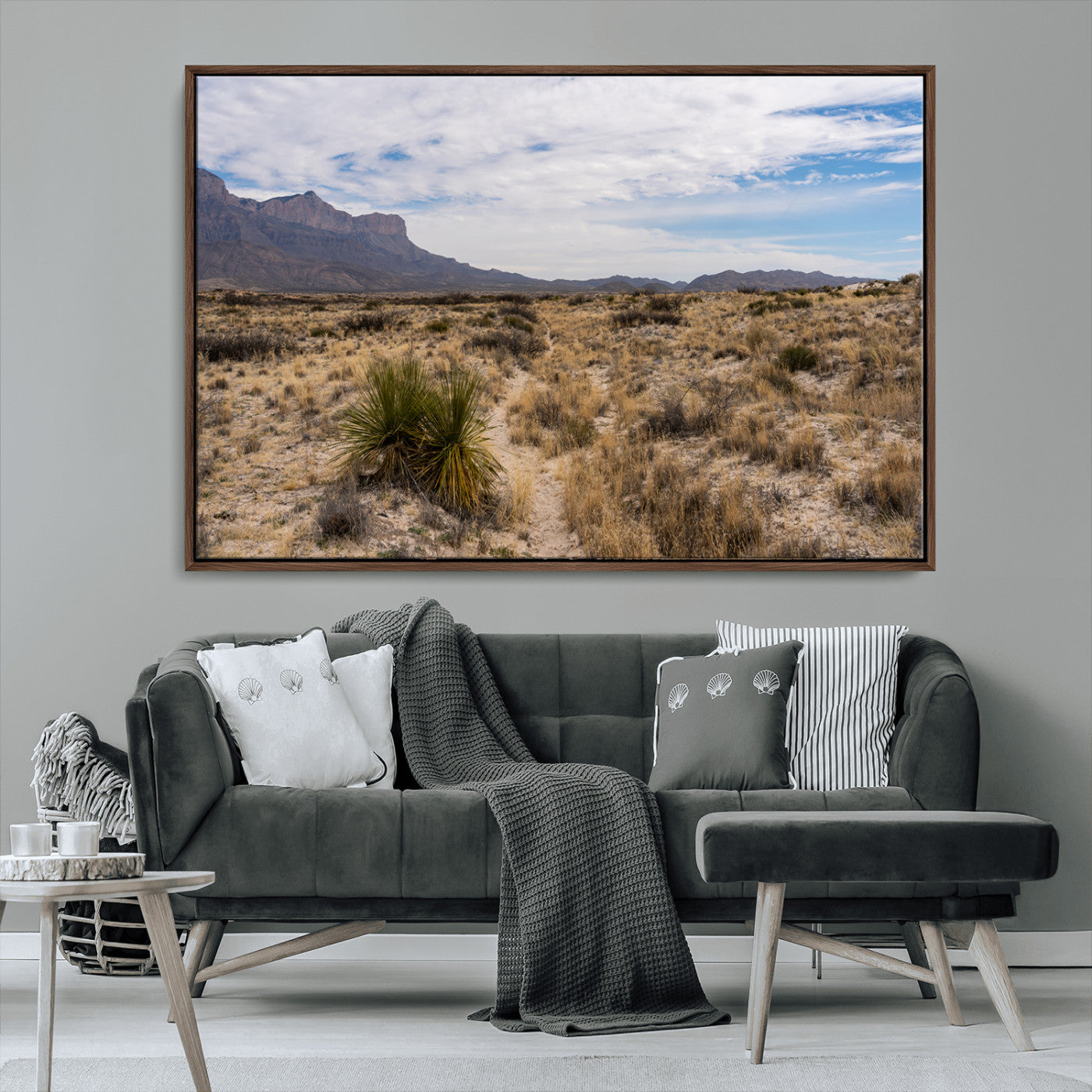 21606563-MGV-CV-36X24-Desert Mountain Wall Art – Southwest Landscape Photography Canvas Print, Rustic Nature Artwork Scenic Western Decor for Living