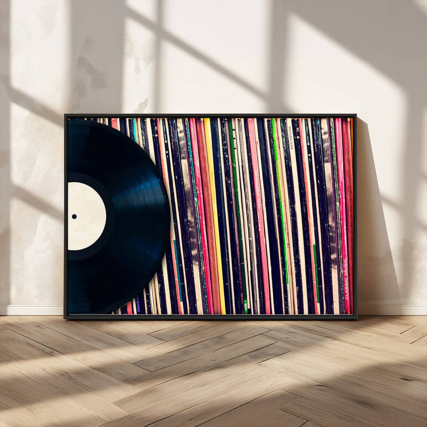 45029-MGV-CV-36X24-Misty Pine Forest Wall Art – Black and White Landscape Canvas Print, Foggy Trees Nature Photography, Modern Minimalist Decor for