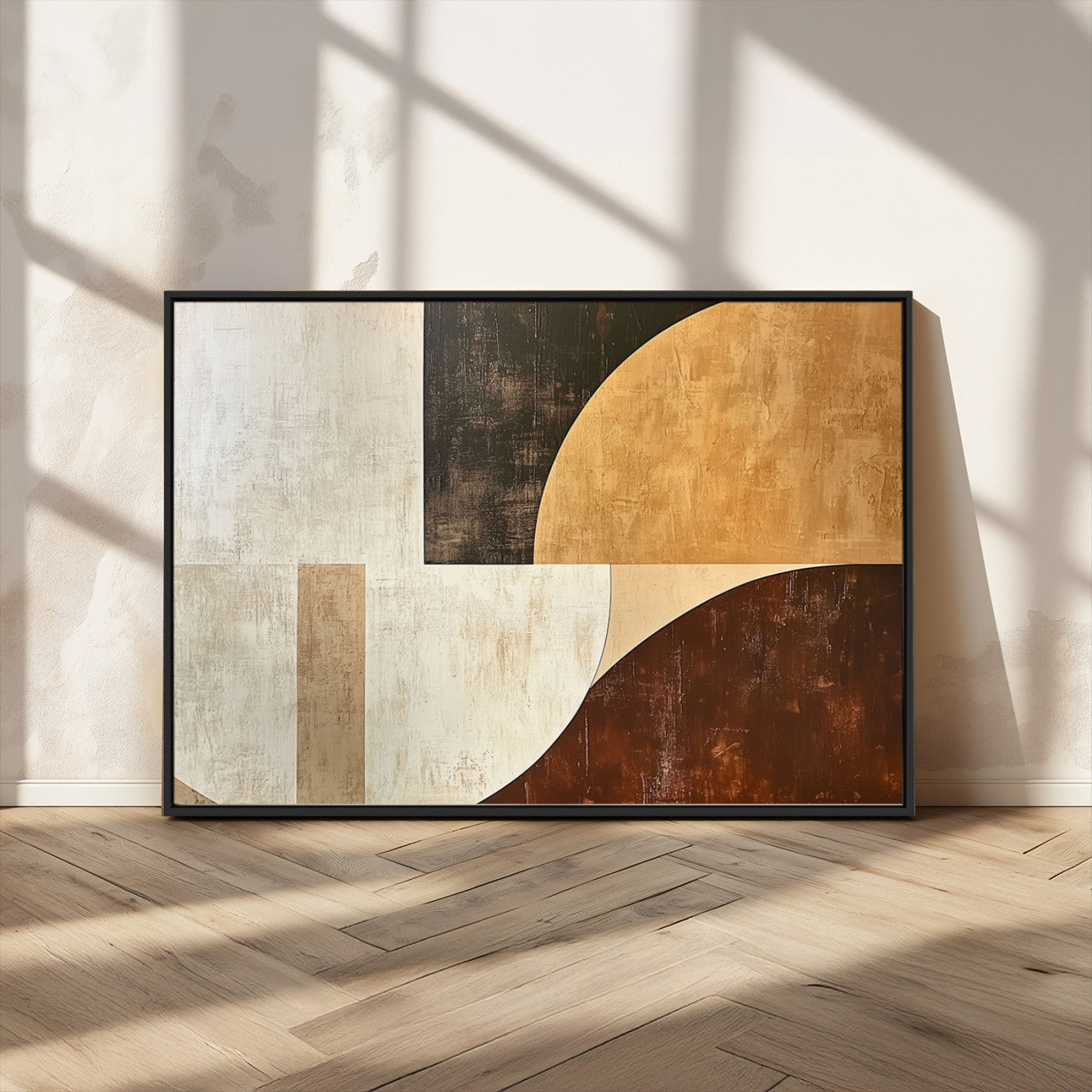 15030-MGV-FC-36X24_Black-Wabi Sabi Wall Art Canvas Print, Framed Modern Abstract Art Picture Print, Minimalist Zen Perfect Minimalist Modern Decor Artwork