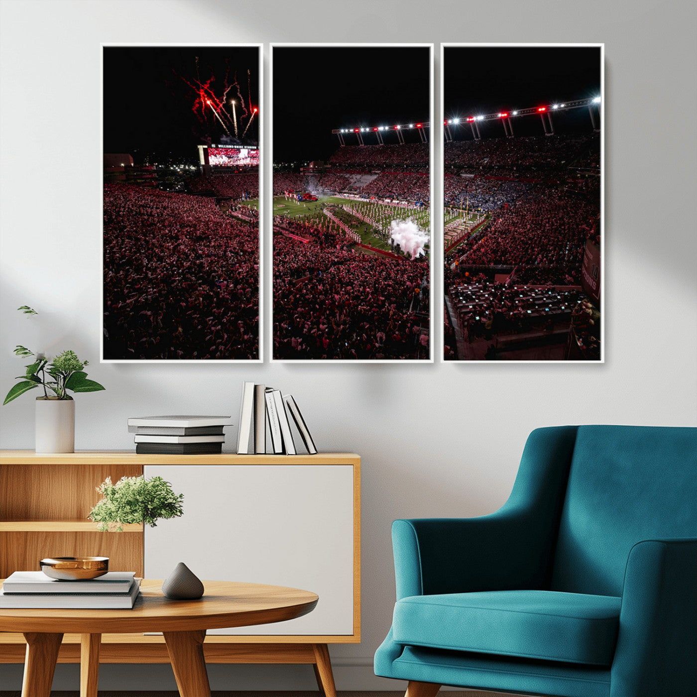 60690191-MGV-CV-36X24-William Brice Stadium Wall Art – Baseball Artwork Print for Game Room, Basement, Dorm or Office Wall Decor