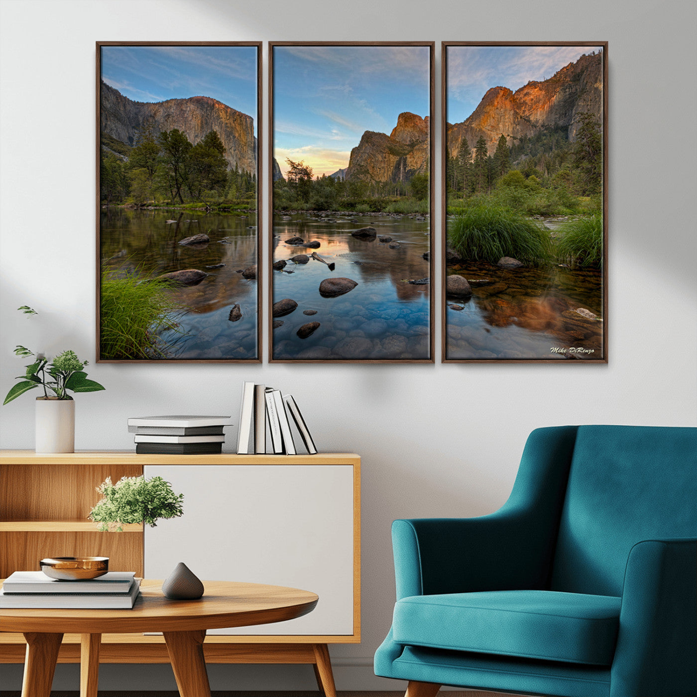 55893831-MGV-CV-36X24-Yosemite Valley Wall Art Canvas Print, Framed El Capitan Art Picture Print, Sierra Landspace Perfect Rustic Nature Decor Artwork