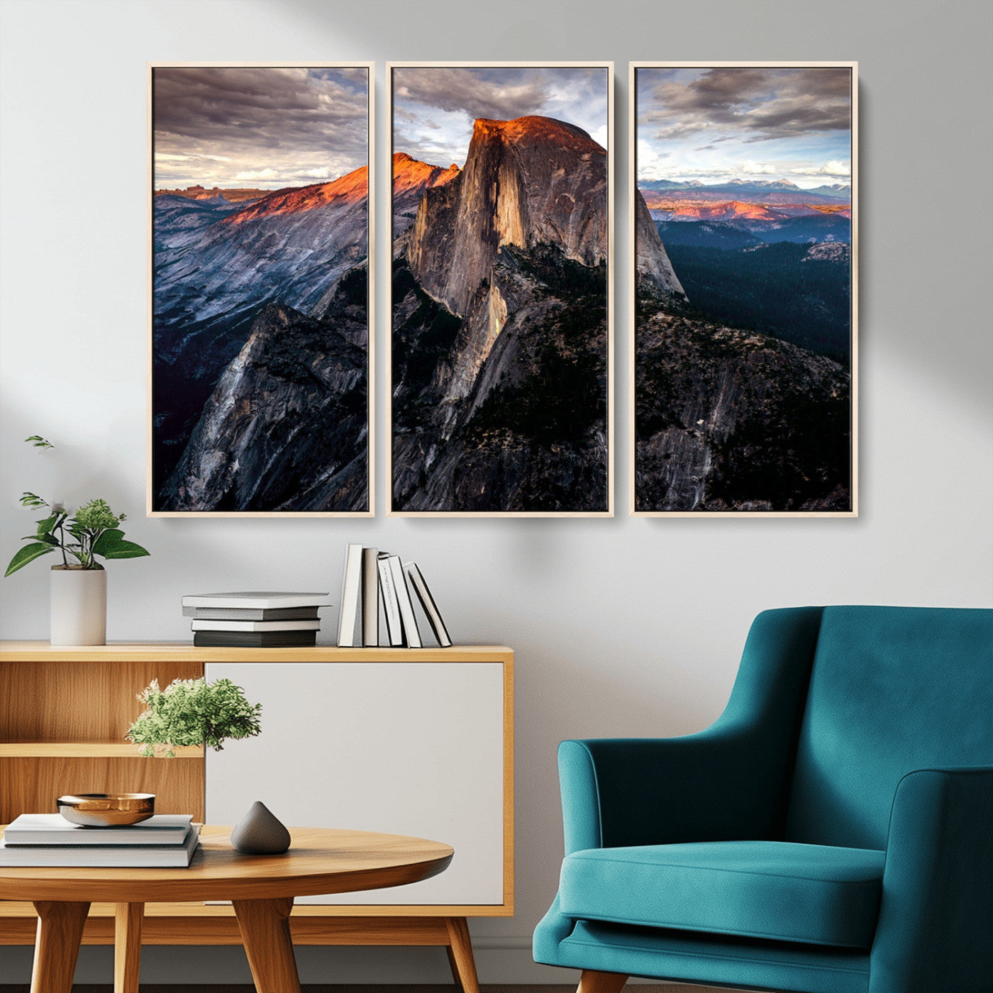 31332-MGV-CV-36X24-Mountain Landscape Wall Art – Majestic Sunset Rock Formation Canvas Print, Nature Scenic Decor for Living Room, Office, Cabin or