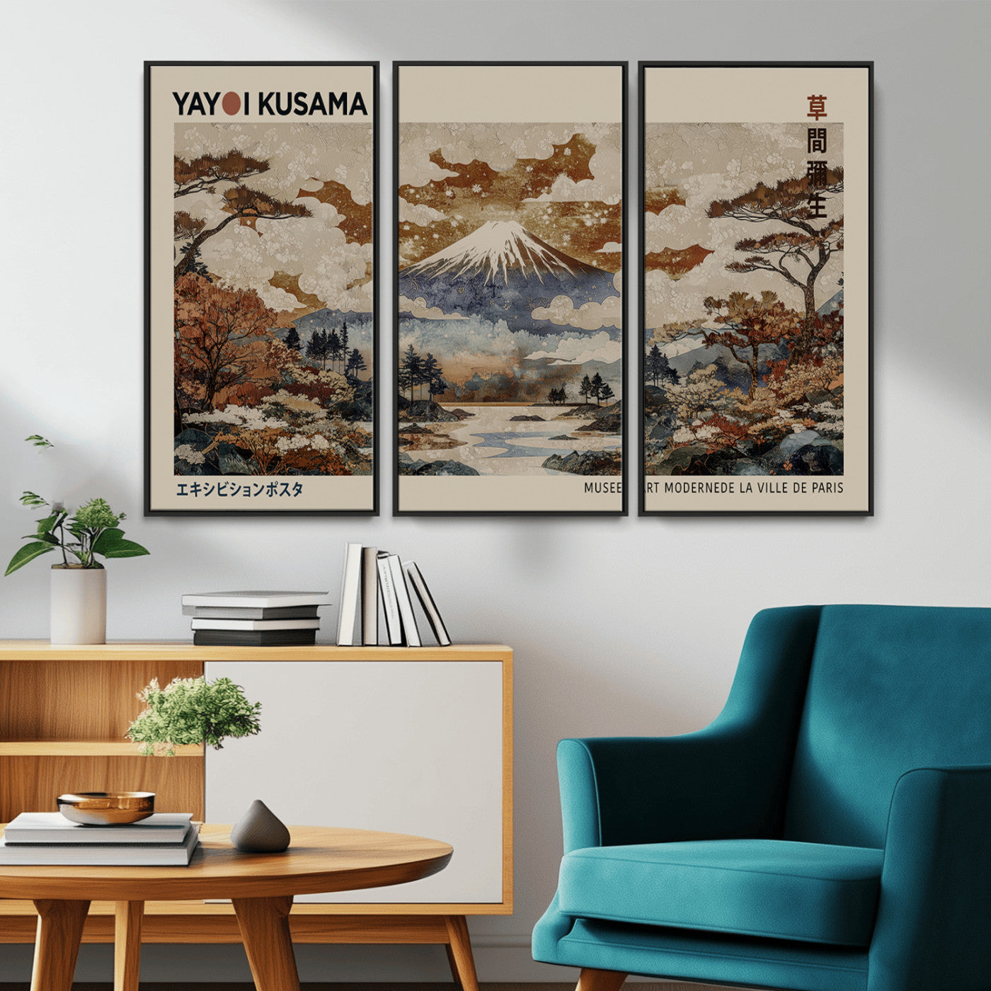 11778299-MGV-CV-36X24-Japanese Landscape Wall Art – Mount Fuji Canvas Print, Asian Inspired Nature Decor for Living Room, Bedroom, Office or Studio