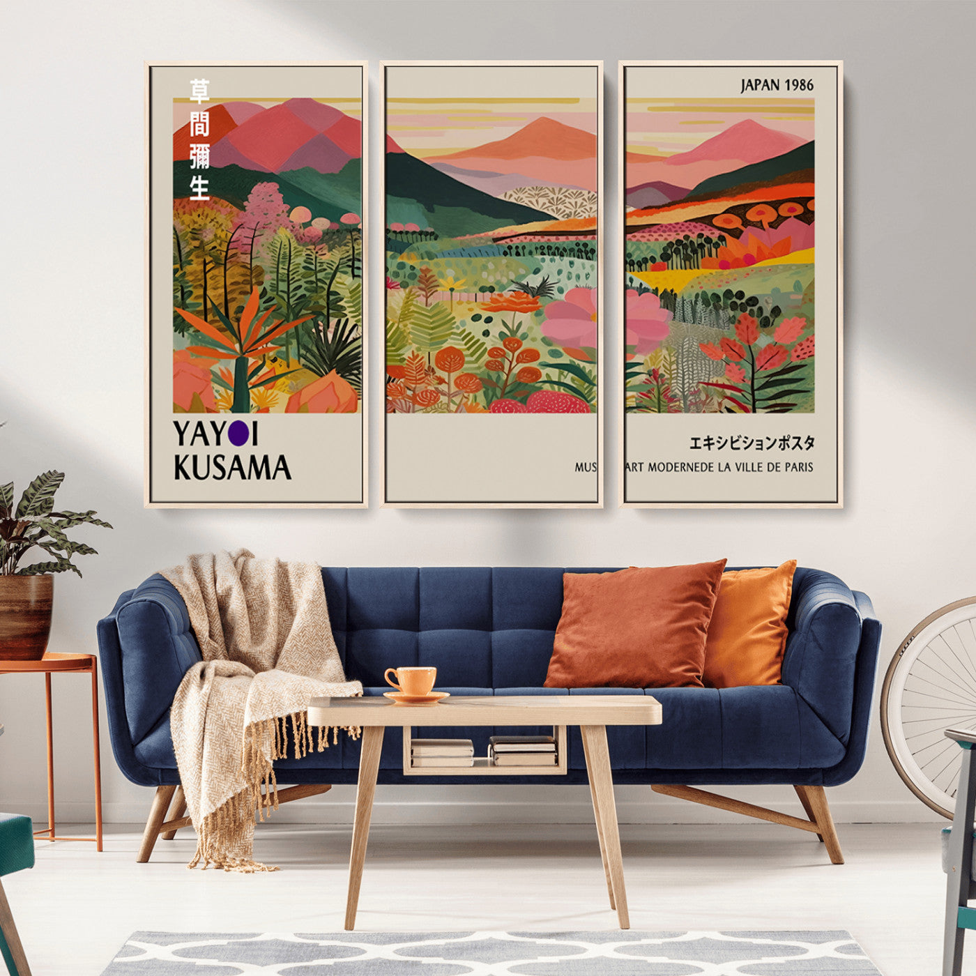 74014-MGV-CV-36X24-Vibrant Mountain Valley Wall Art – Panoramic Landscape Canvas Print, Colorful Botanical Nature Scene for Living Room, Bedroom,