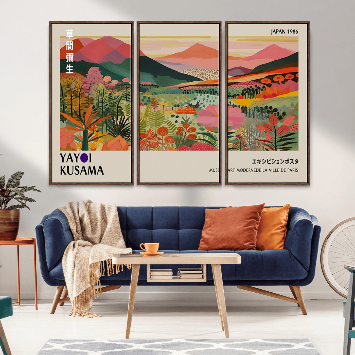 74014-MGV-CV-36X24-Vibrant Mountain Valley Wall Art – Panoramic Landscape Canvas Print, Colorful Botanical Nature Scene for Living Room, Bedroom,