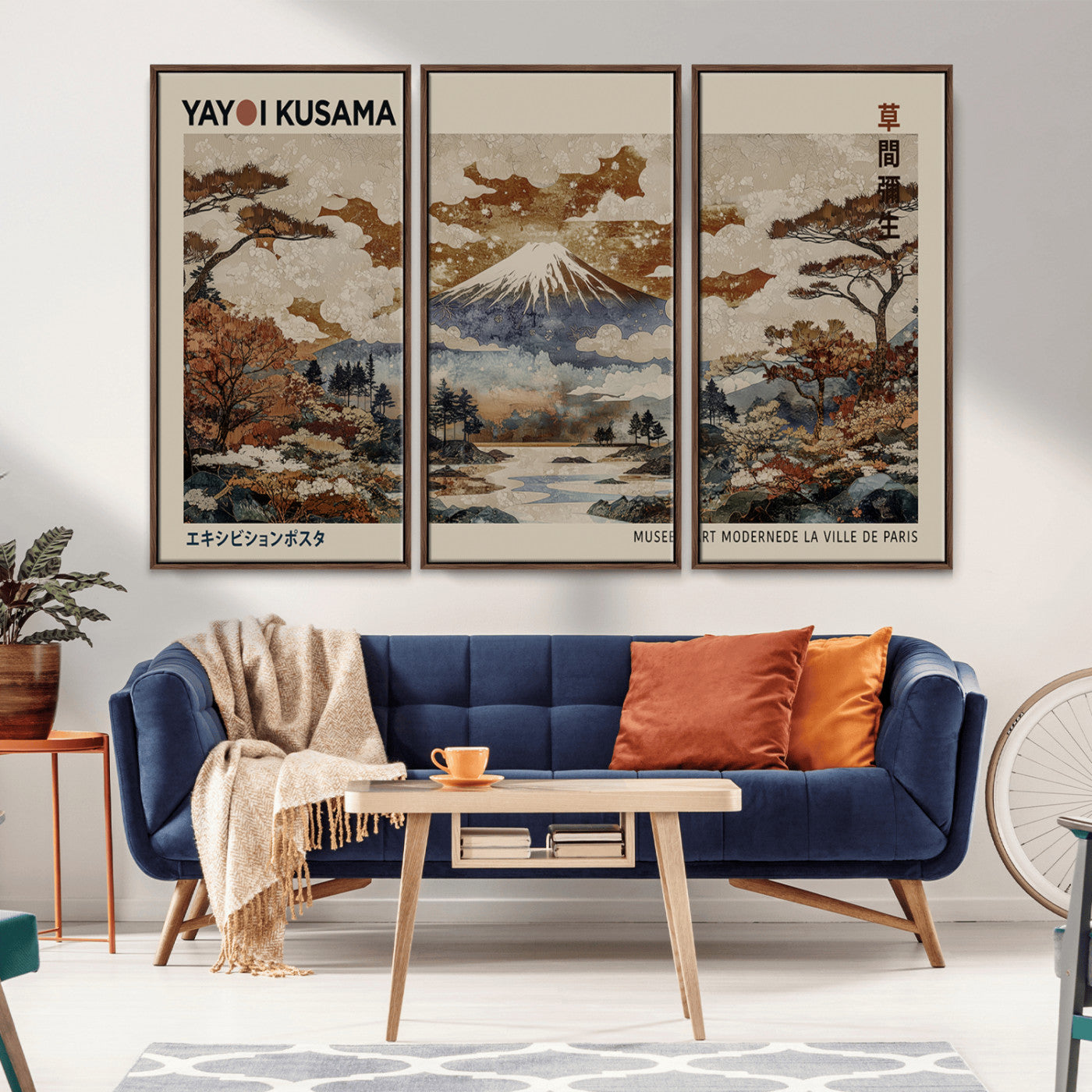 11778299-MGV-CV-36X24-Japanese Landscape Wall Art – Mount Fuji Canvas Print, Asian Inspired Nature Decor for Living Room, Bedroom, Office or Studio