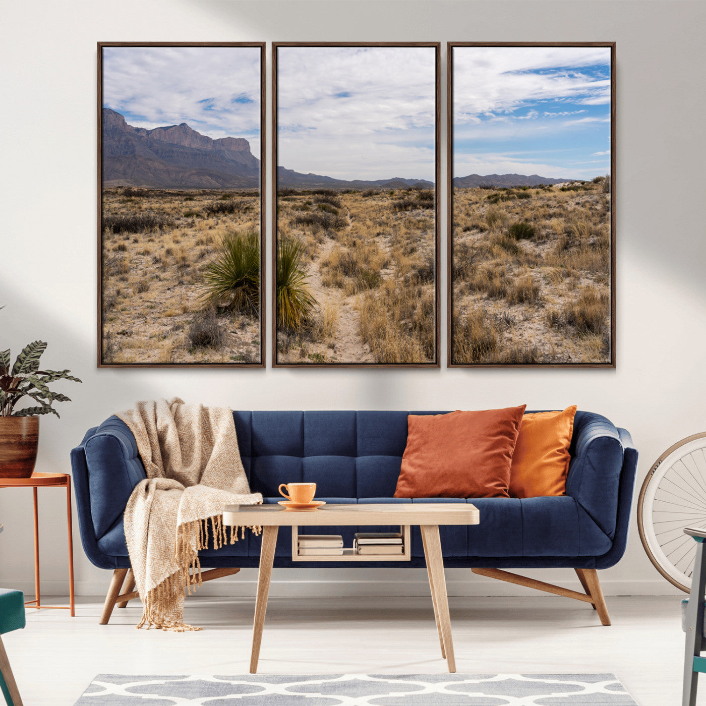 21606563-MGV-CV-36X24-Desert Mountain Wall Art – Southwest Landscape Photography Canvas Print, Rustic Nature Artwork Scenic Western Decor for Living