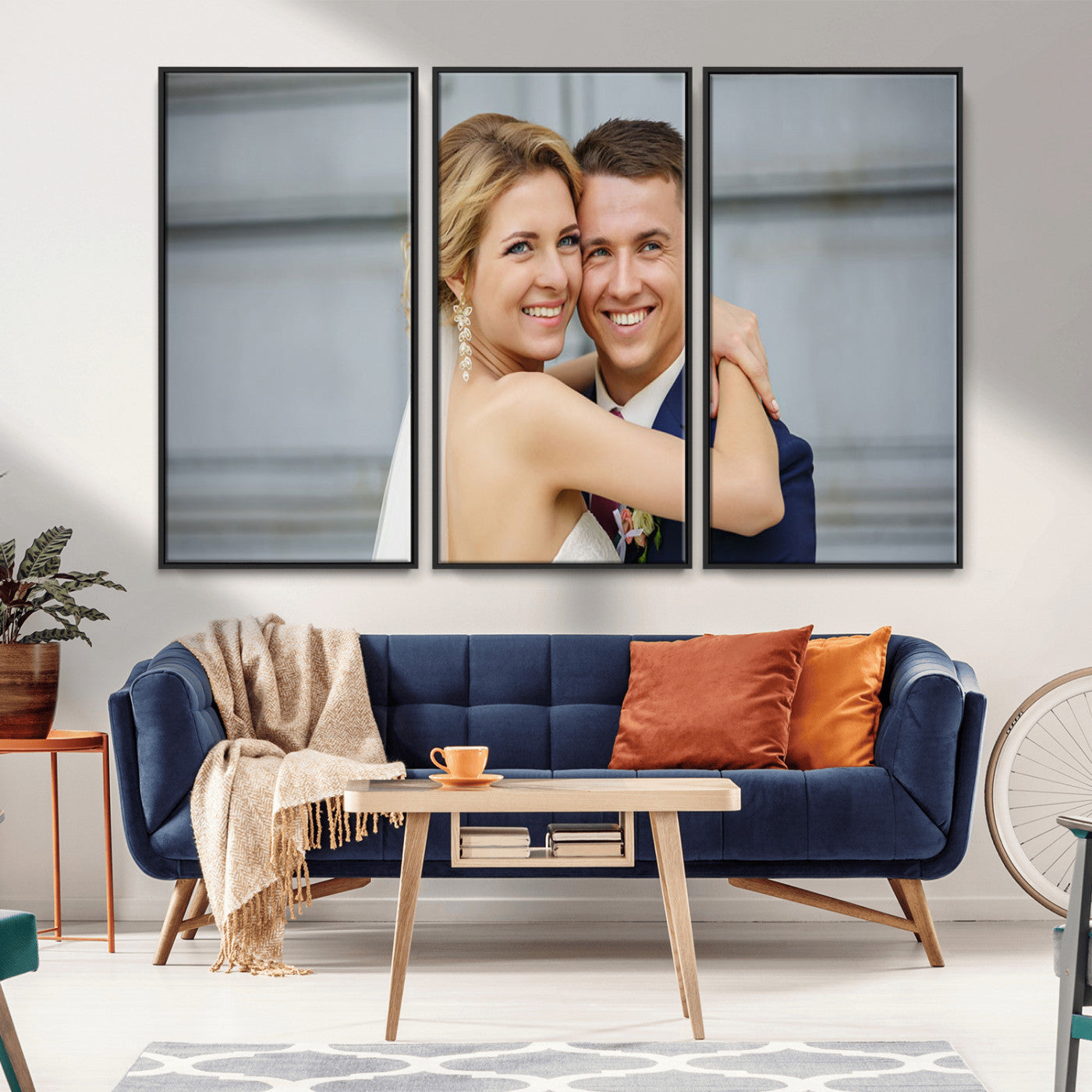 CSTM6030-MGV-CV-36X24-Custom Canvas Wall Art – Personalized Photo Print for Wedding, Anniversary or Gift, Ready to Hang Canvas for Home Decor