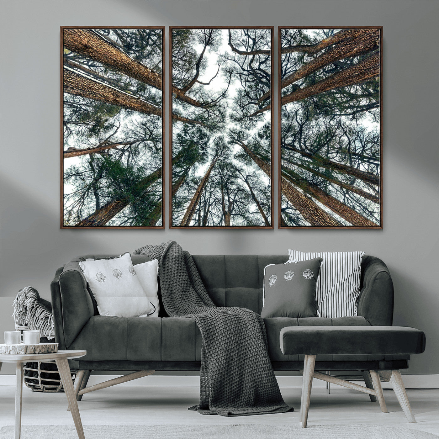 18790-MGV-CV-36X24-Pine Canopy Wall Art – Panoramic View of Towering Pines Canvas Print, Nature-Inspired Decor for Office, Cabin or Living Room