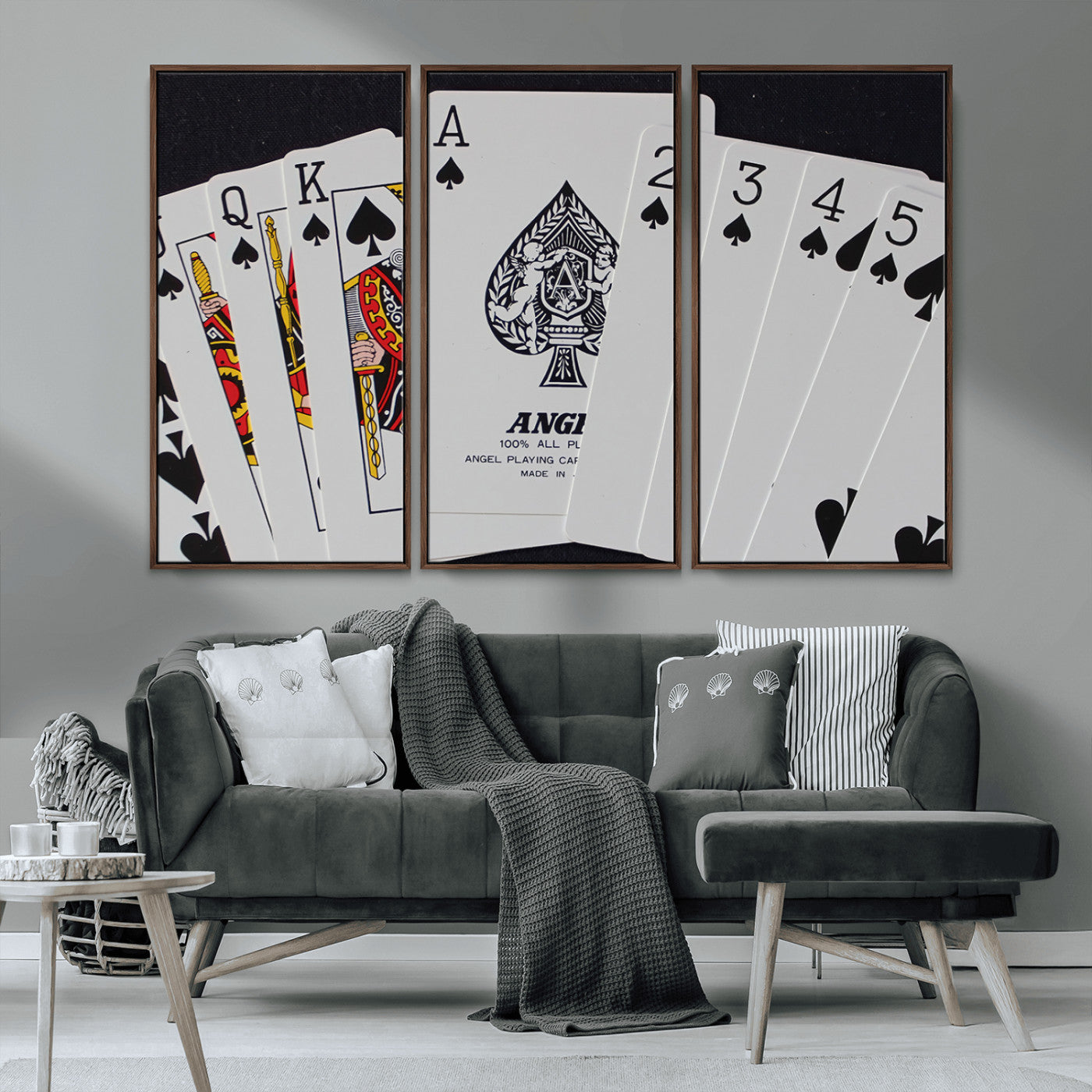 56787-MGV-CV-36X24-Playing Cards – Classic Poker Deck with Spades, Standard Size Durable Casino Quality Card Set for Magic Tricks, Blackjack, Bridge,