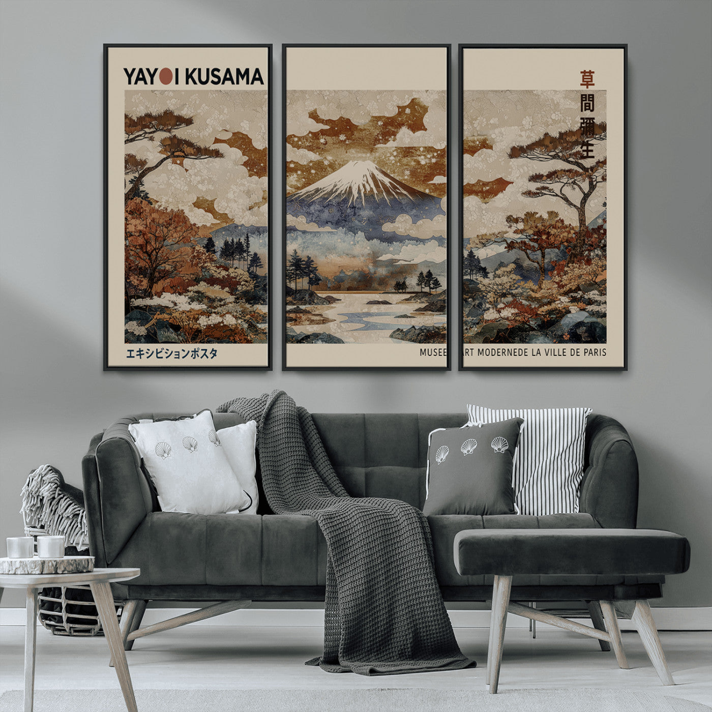 11778299-MGV-CV-36X24-Japanese Landscape Wall Art – Mount Fuji Canvas Print, Asian Inspired Nature Decor for Living Room, Bedroom, Office or Studio